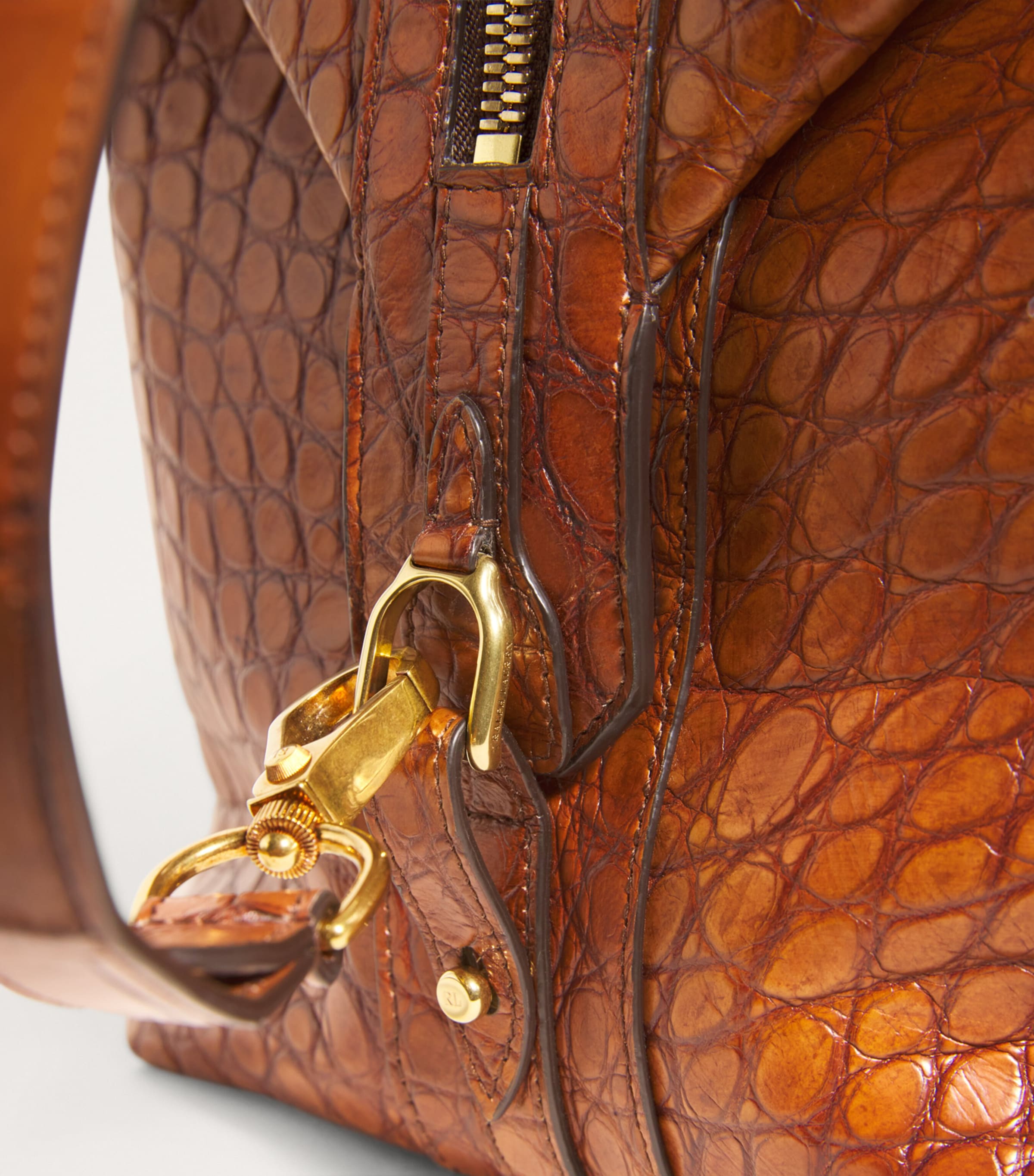 Ralph Lauren Purple Label Alligator Leather Welington Duffle