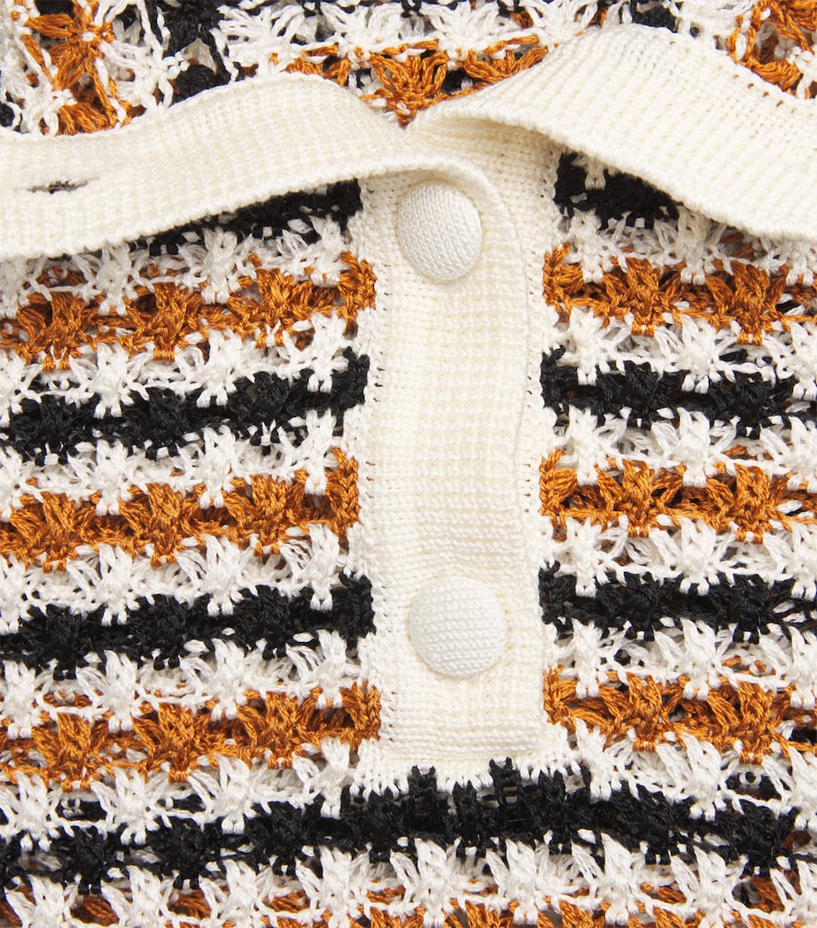 Cotton-Blend Comback Polo Shirt TEMPO NOIR Image 5