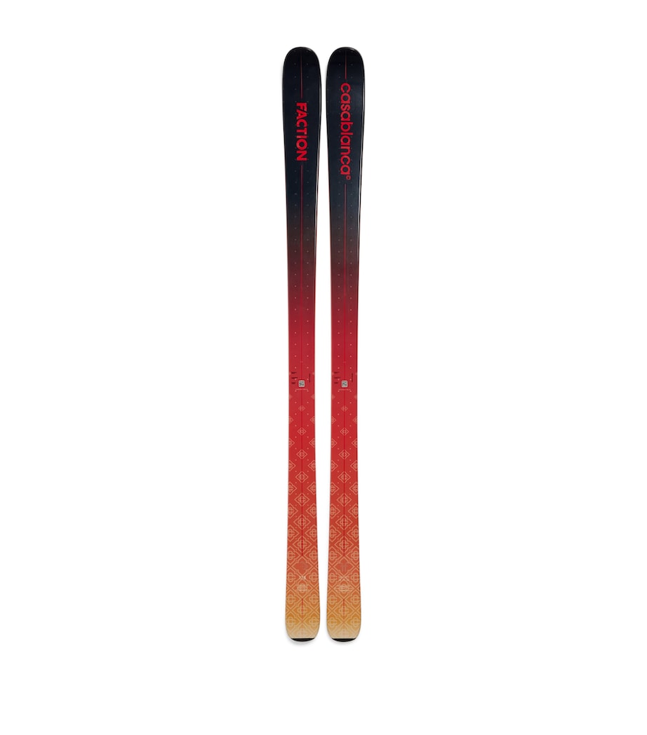 x Faction Fibreglass Gradient Dancer 79 Skis RED/BLACK Image 1