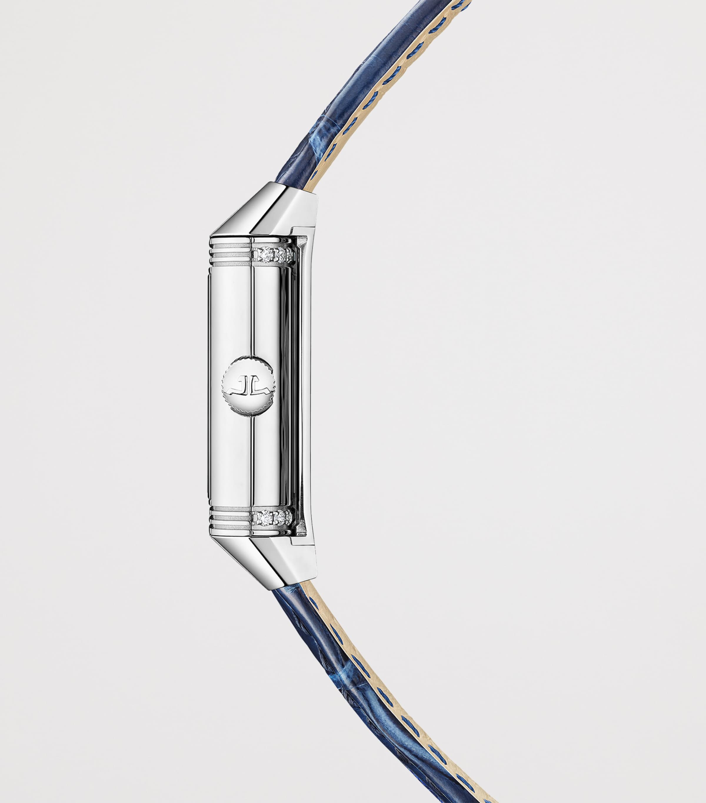 Jaeger-LeCoultre Stainless Steel and Diamond Reverso One Duetto Watch 21mm Stainless Steel Image 3