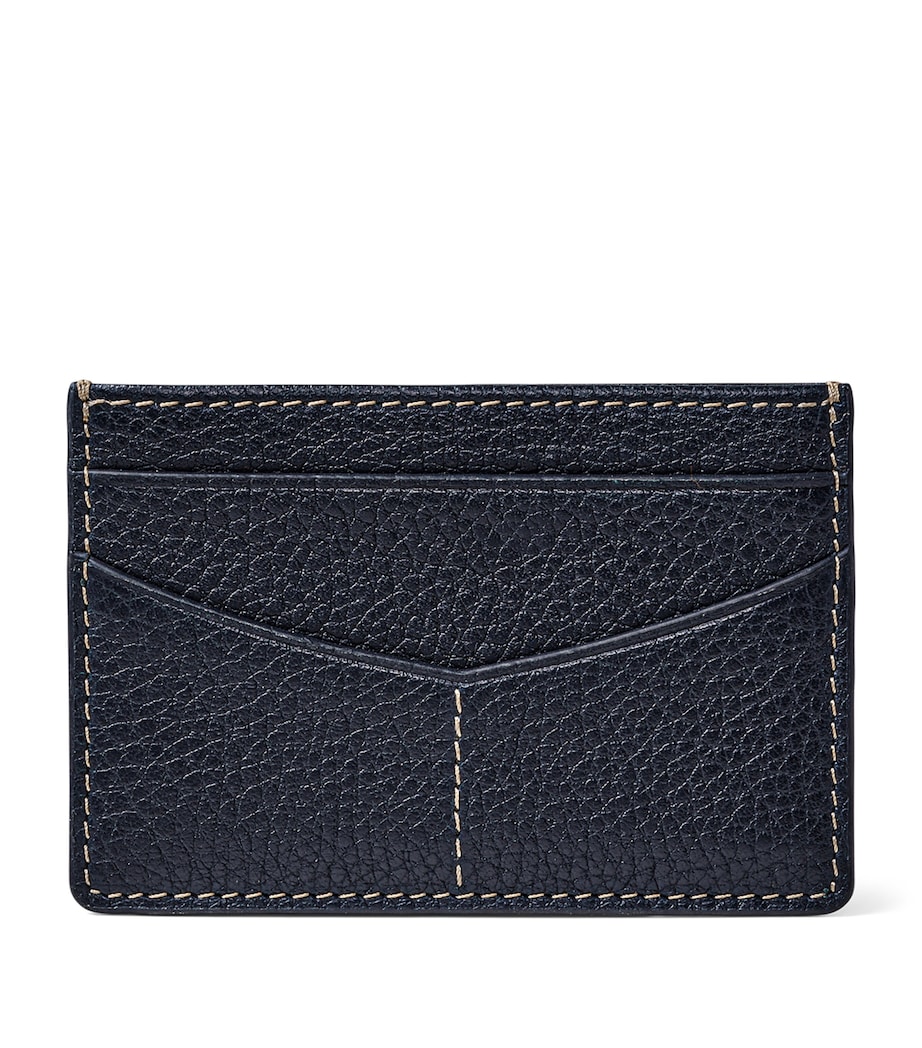 Aspinal Of London Leather Hudson Slim Card Holder Navy Image 1