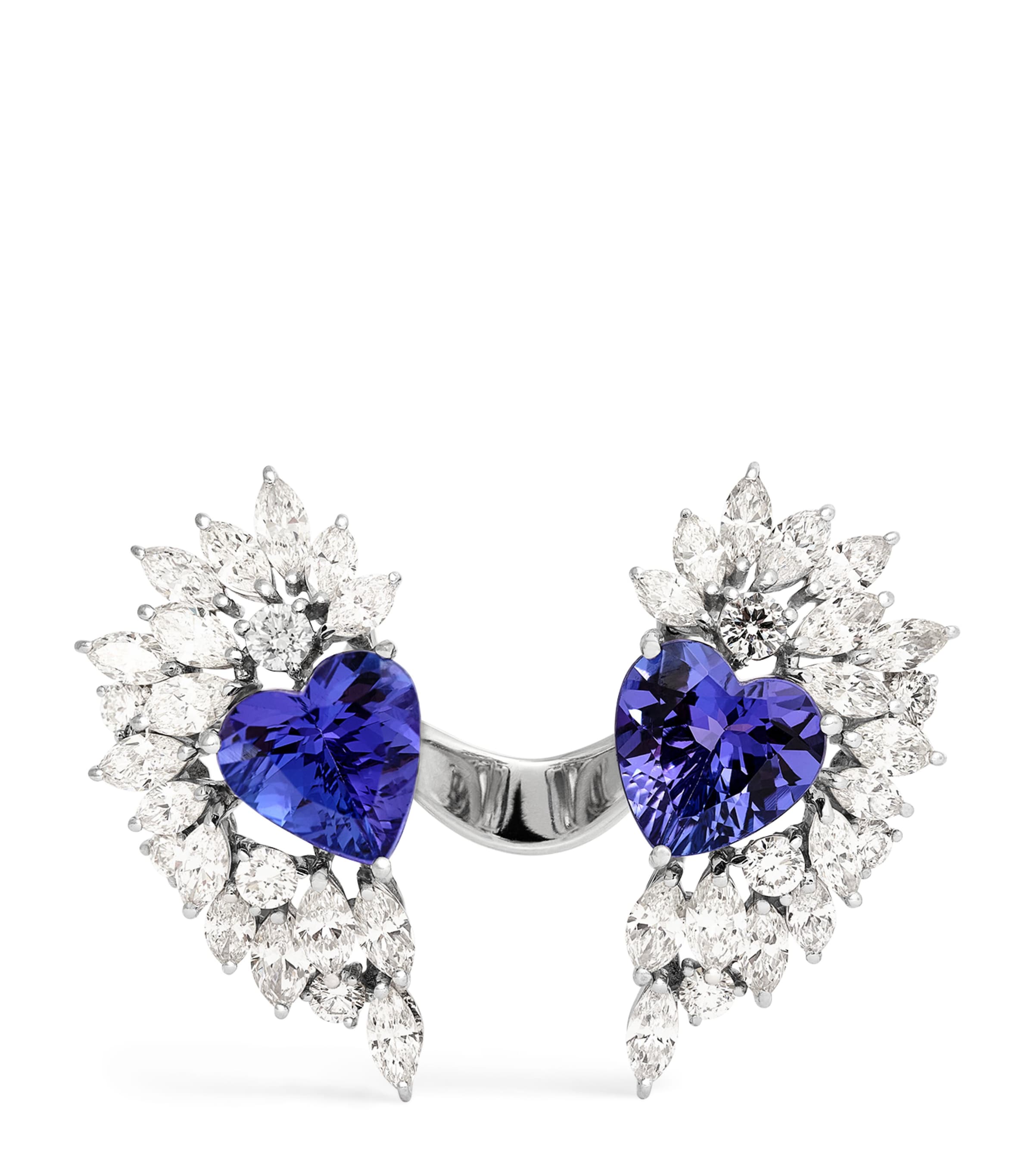 Yeprem White Gold, Diamond and Tanzanite Reign Supreme Ring White Gold Image 1