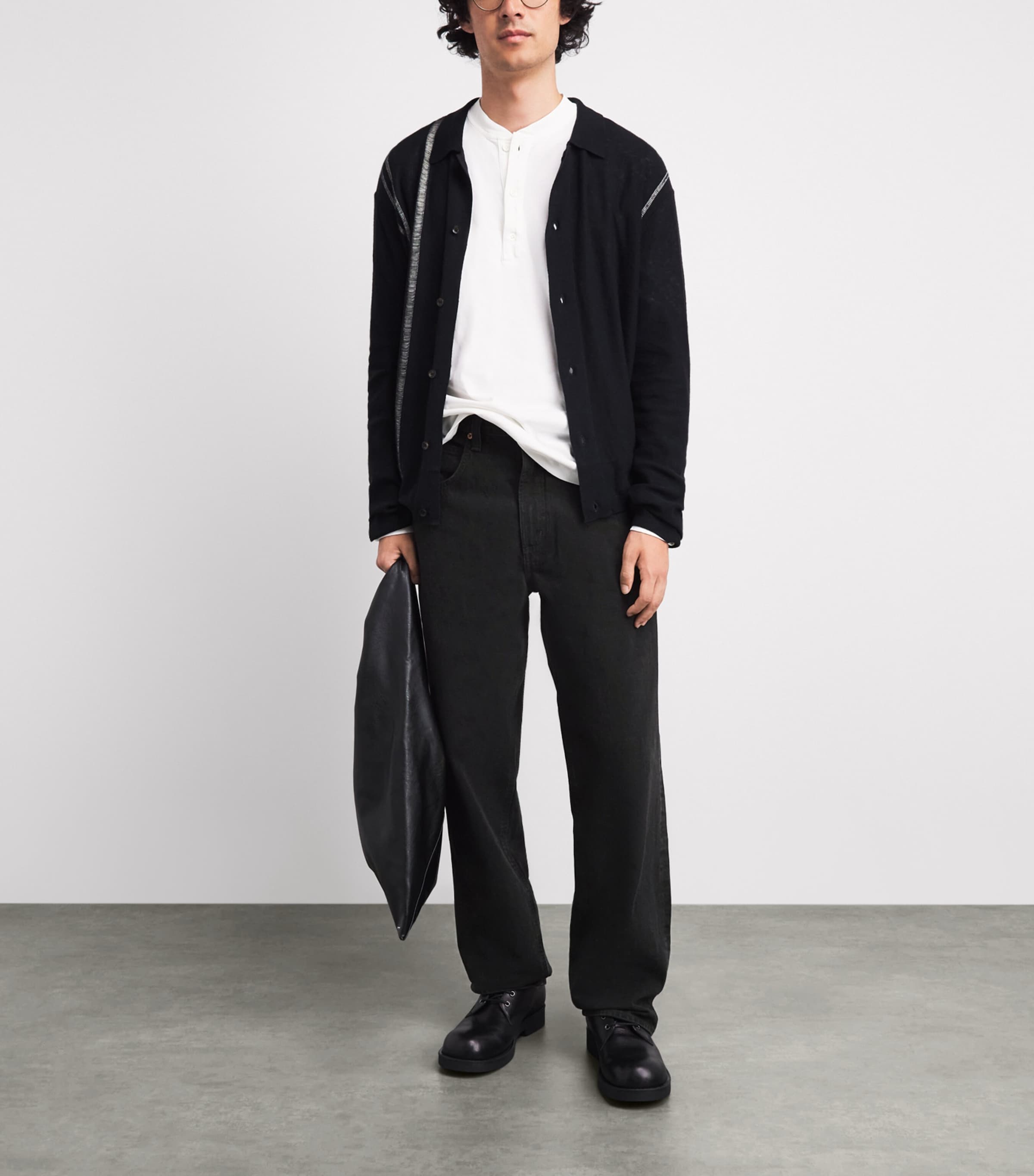 AGOLDE Mens Fusion Tapered Baggy Jeans Kember Image 2