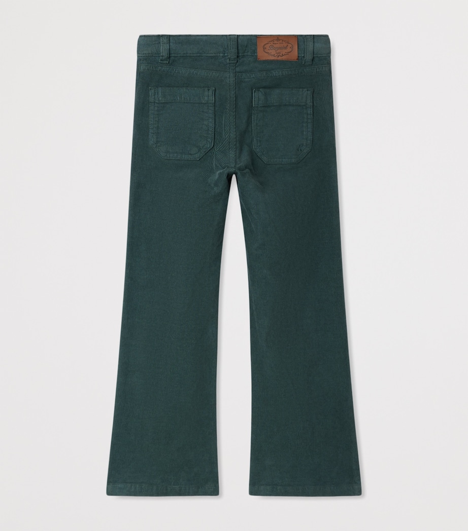 Corduroy Flared Trousers (10-14 Years) VERT DE GRIS Image 2