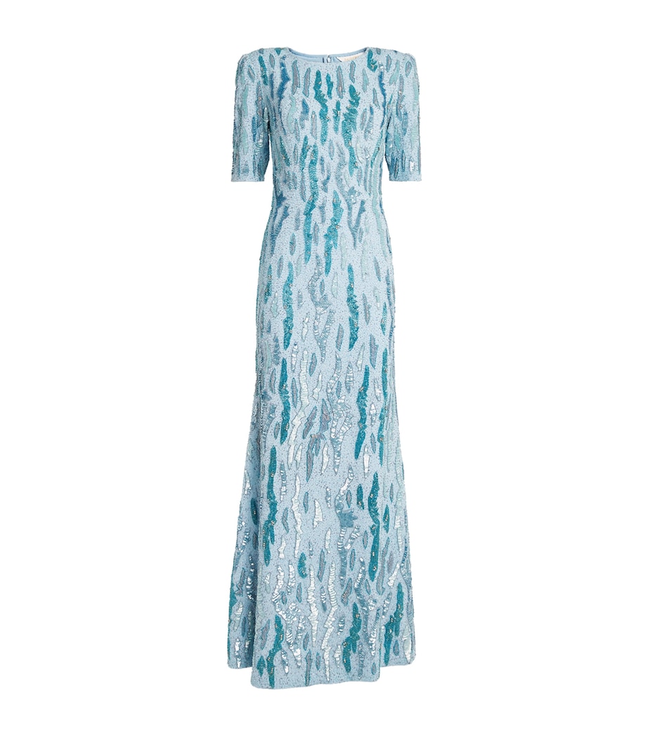 Sequin Tiana Gown BLUE Image 1