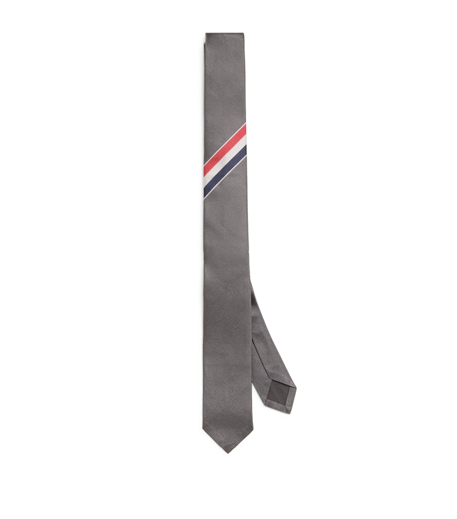 Silk RWB Tie DARK GREY Image 1