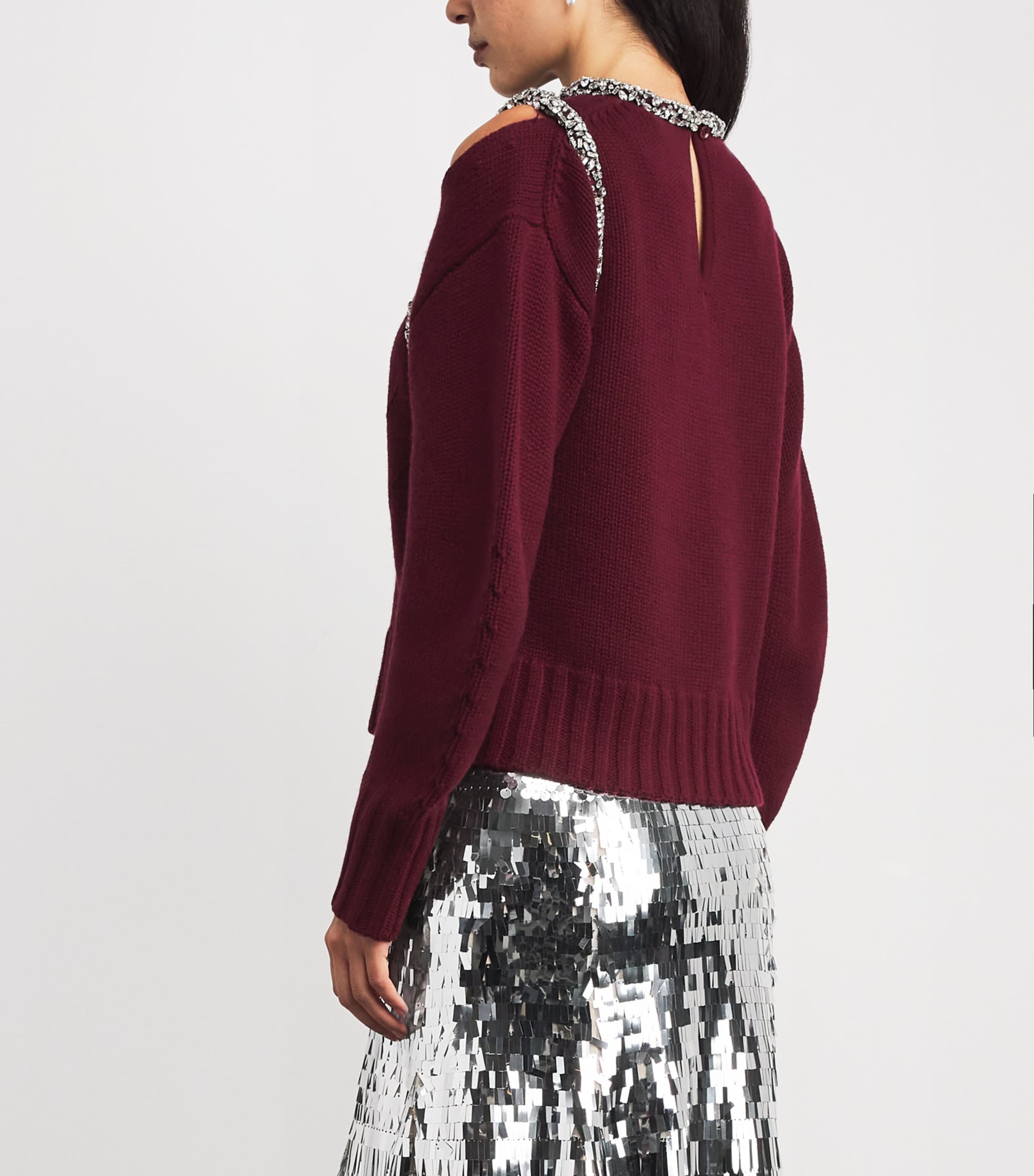 Wool-Cashmere-Blend Monroe Sweater OXBLOOD Image 4