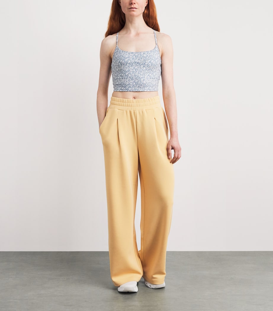 Varley Womens DoubleSoft Wide-Leg Sweatpants Sahara Sun Image 2