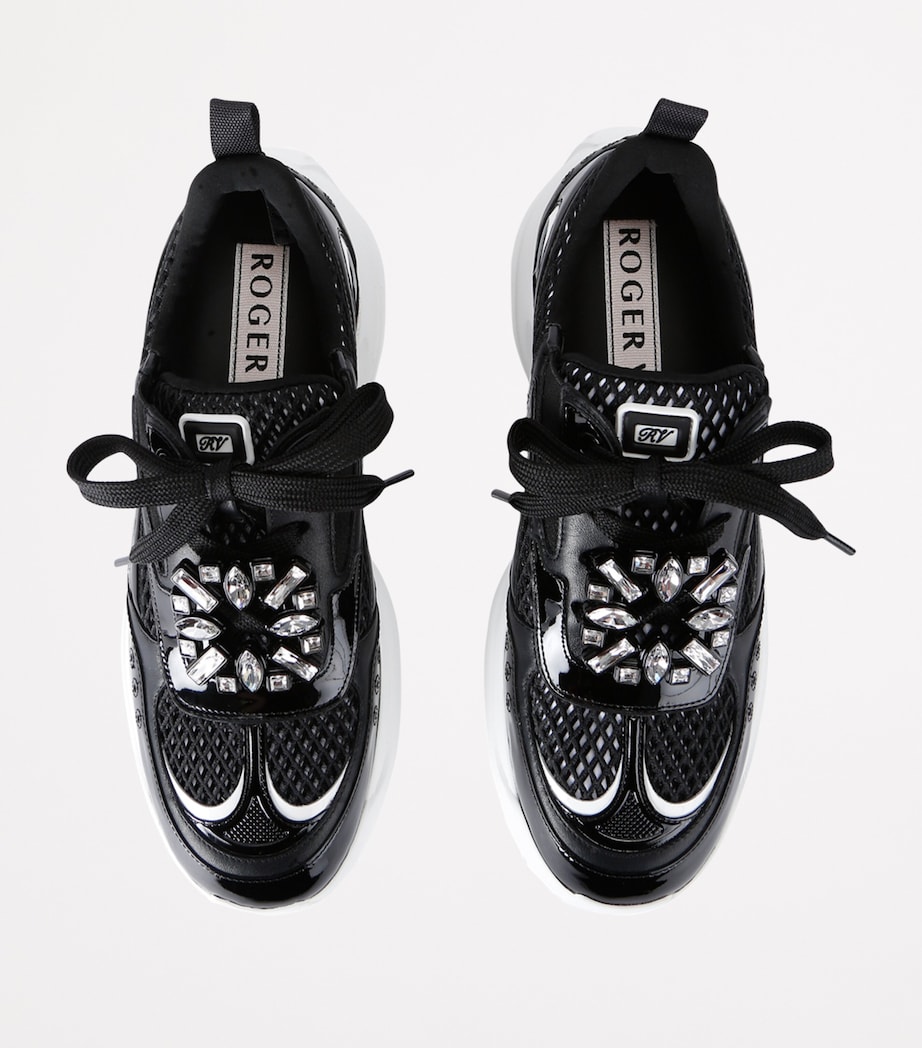 Viv' Run Strass Sneakers BLK/WHITE Image 4