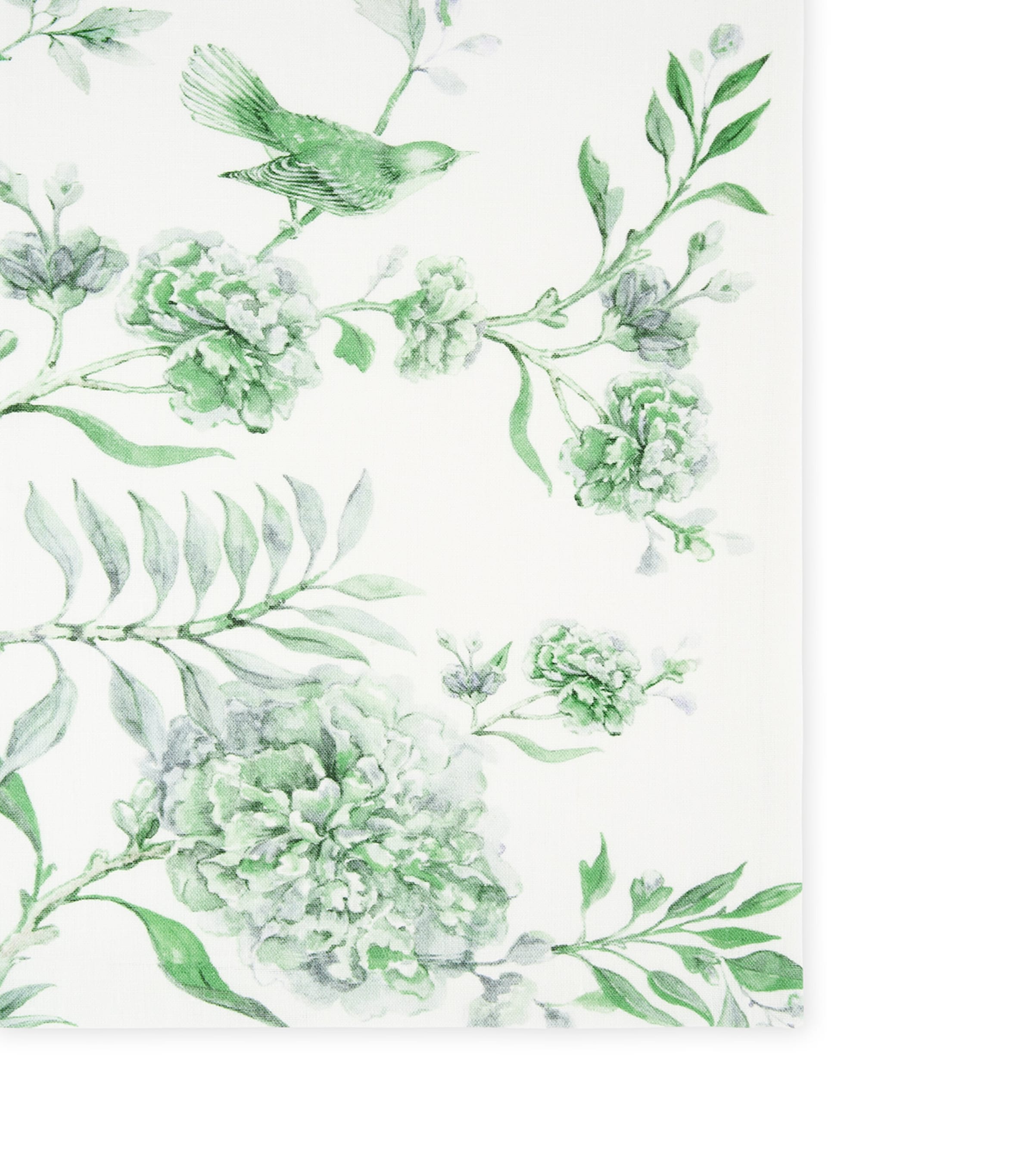 Set of 2 Linen Secret Garden Napkins (50cm x 50cm) KELLY GREEN Image 3