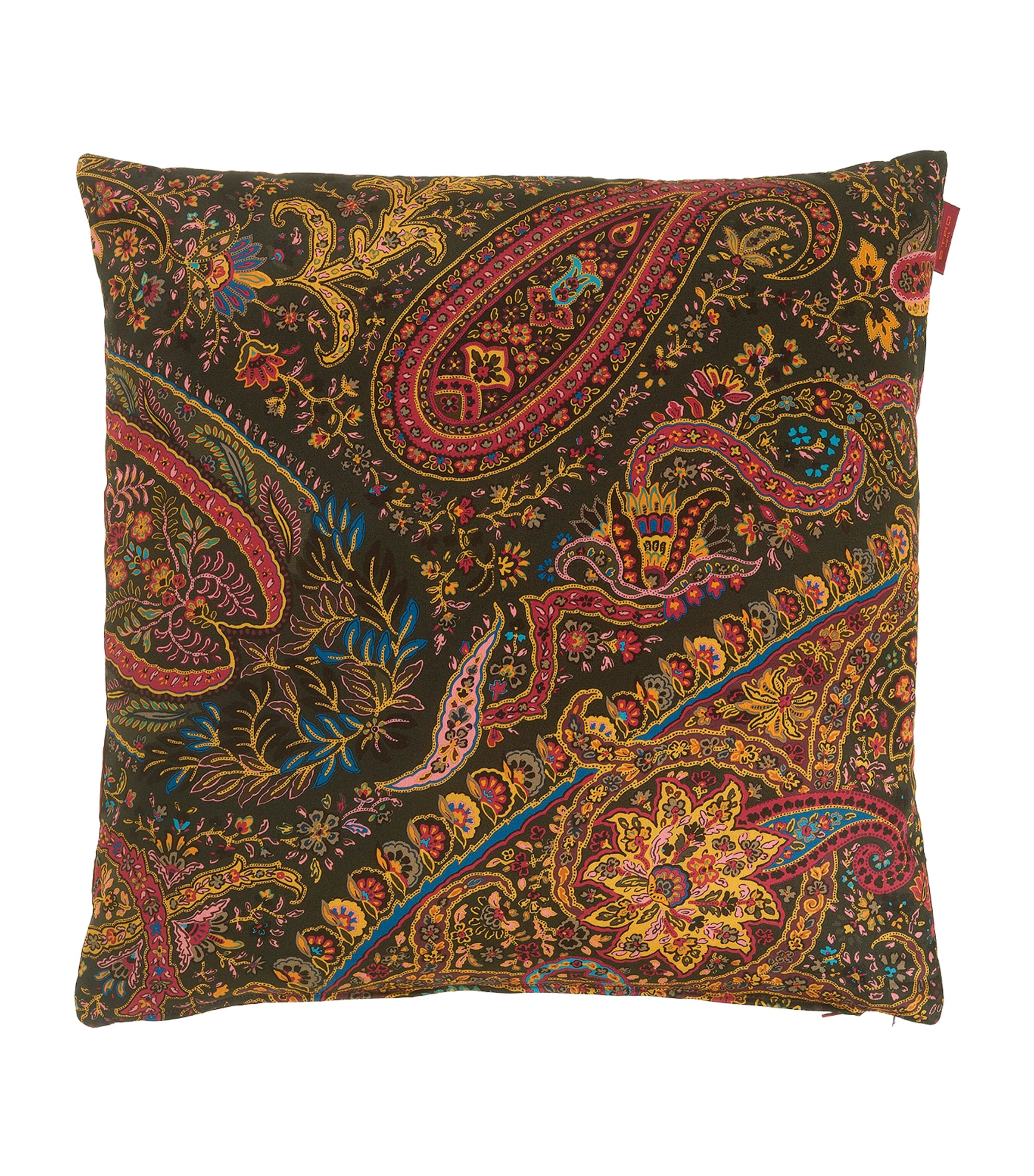 Etro Maranta Cushion In Black