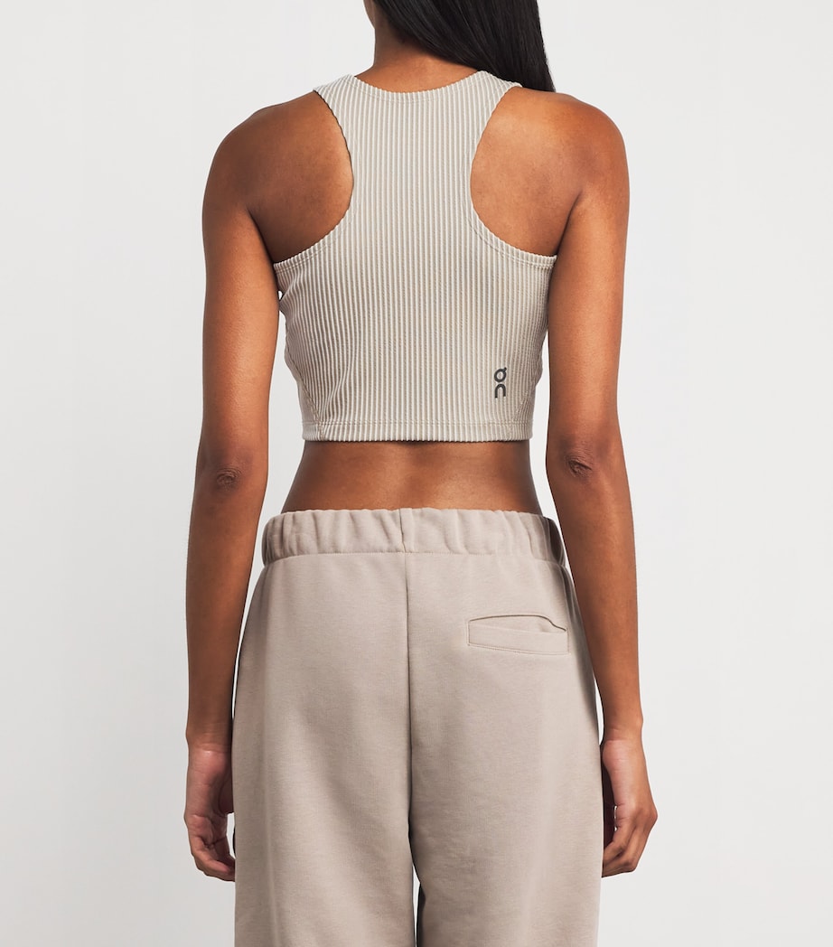 All-Day Ribbed Crop Top DESERT | WHITE Image 4