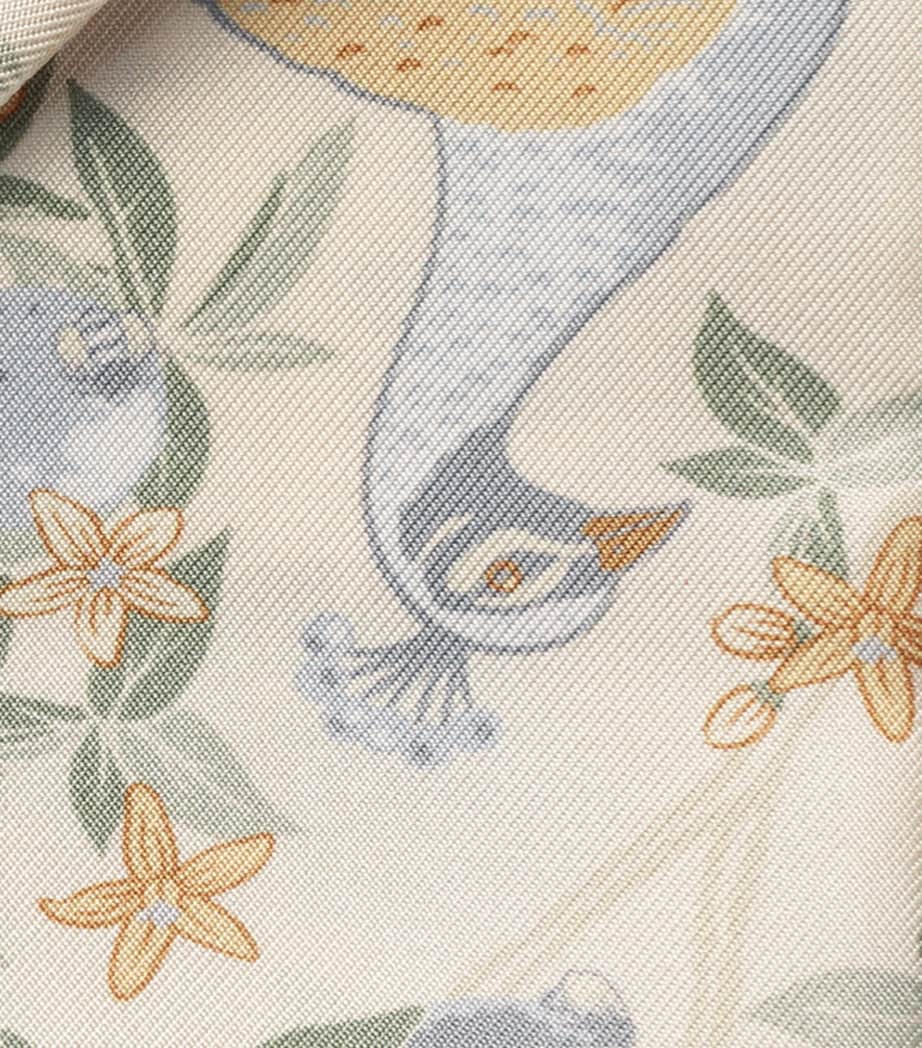 Cartier Silk Blooming Panthère Skinny Scarf Beige Image 3