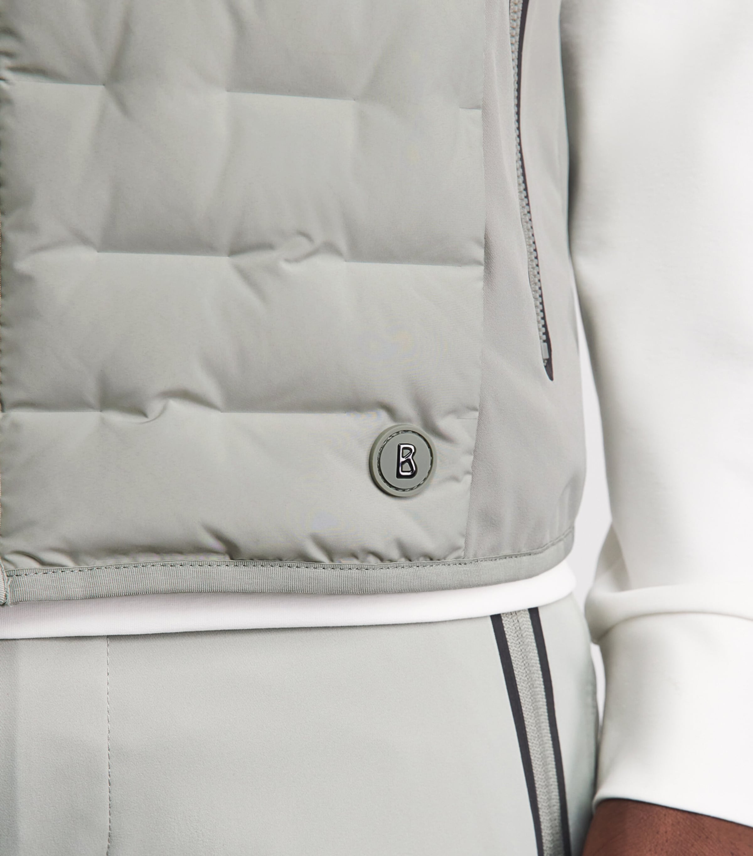 Bogner Mens Down Dane Gilet Fog Image 3