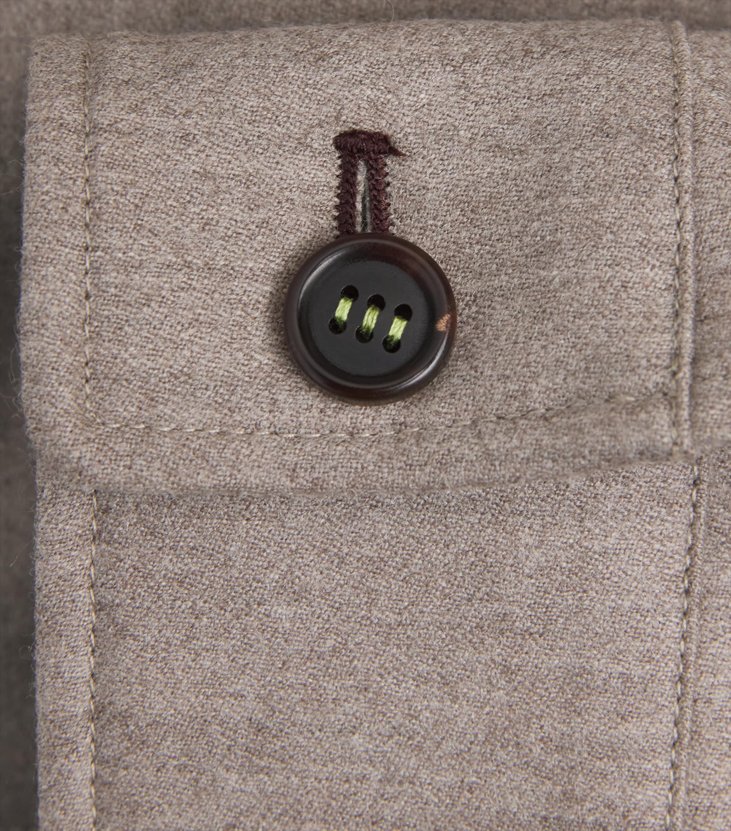 Paul Smith Mens Wool-Cashmere Overshirt Beige Image 6