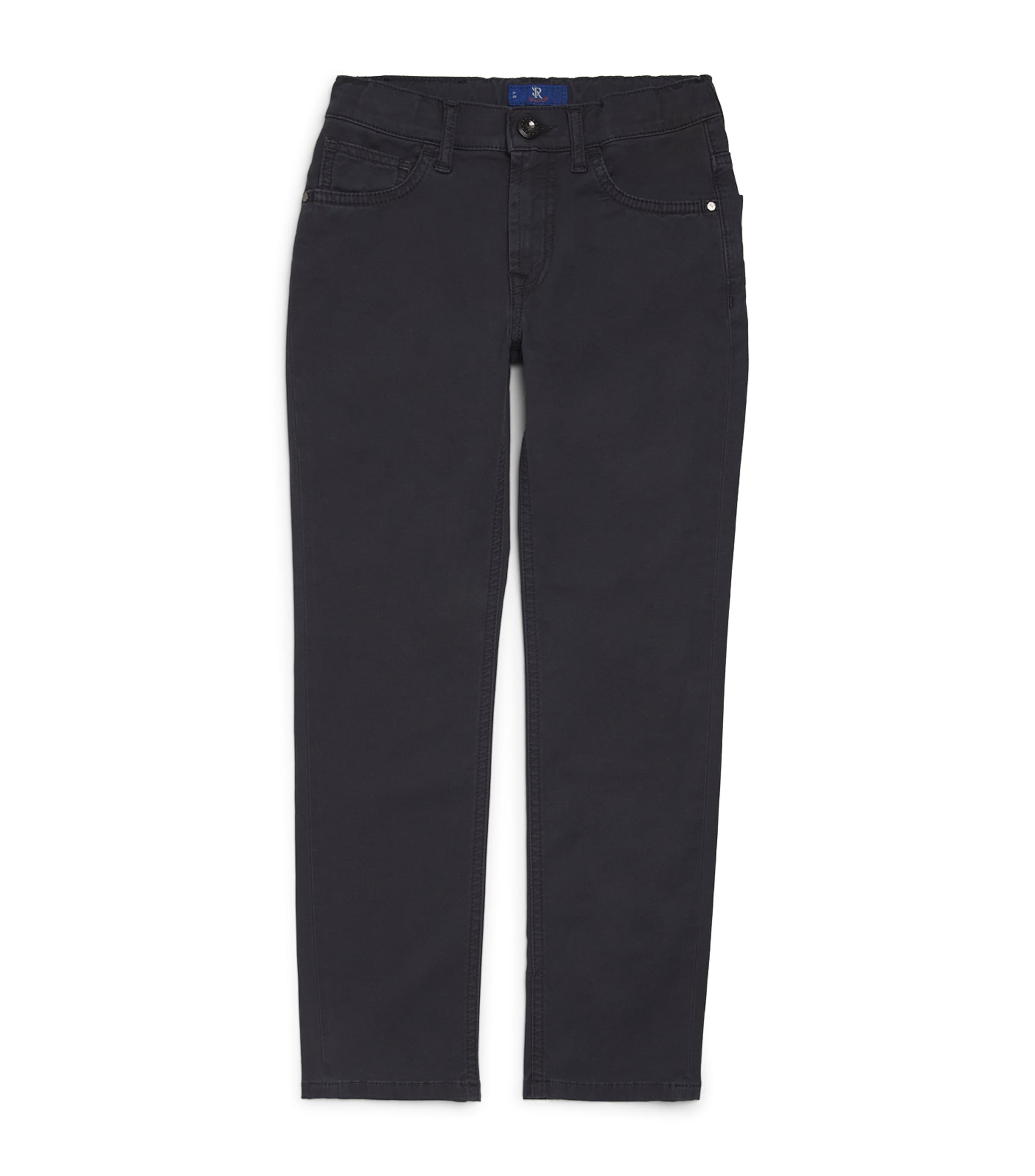 Shop Stefano Ricci Logo-patch Jeans In Blue