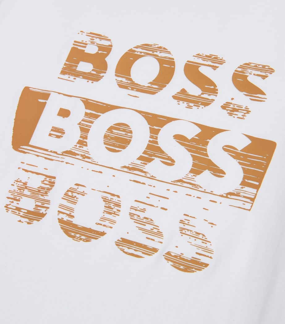 Cotton Triple Logo T-Shirt (4-16 Years) WHITE Image 2