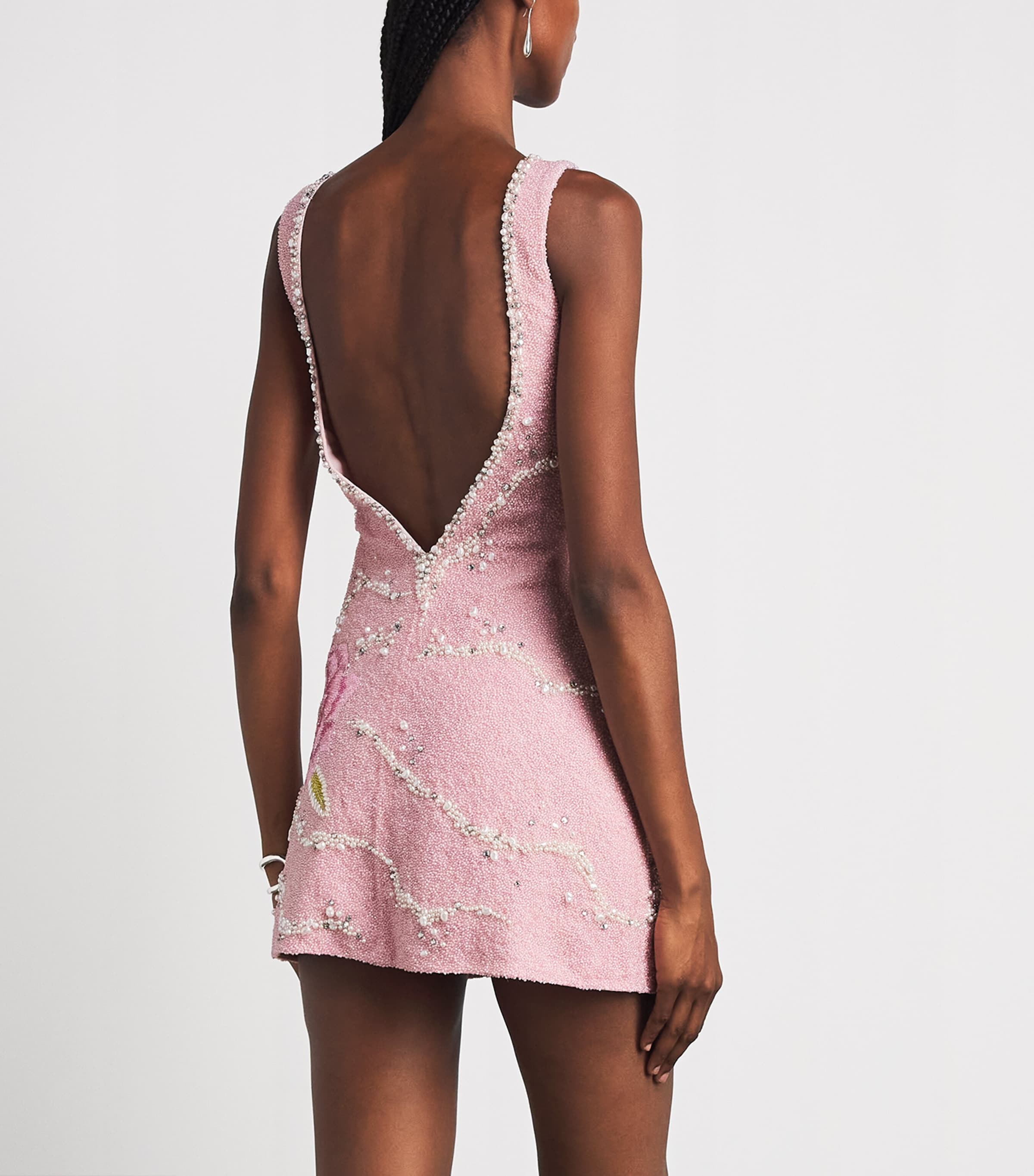 Clio Peppiatt Womens Peony Mini Dress Pink Image 4