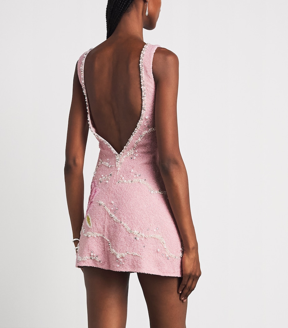 Clio Peppiatt Womens Peony Mini Dress Pink Image 4