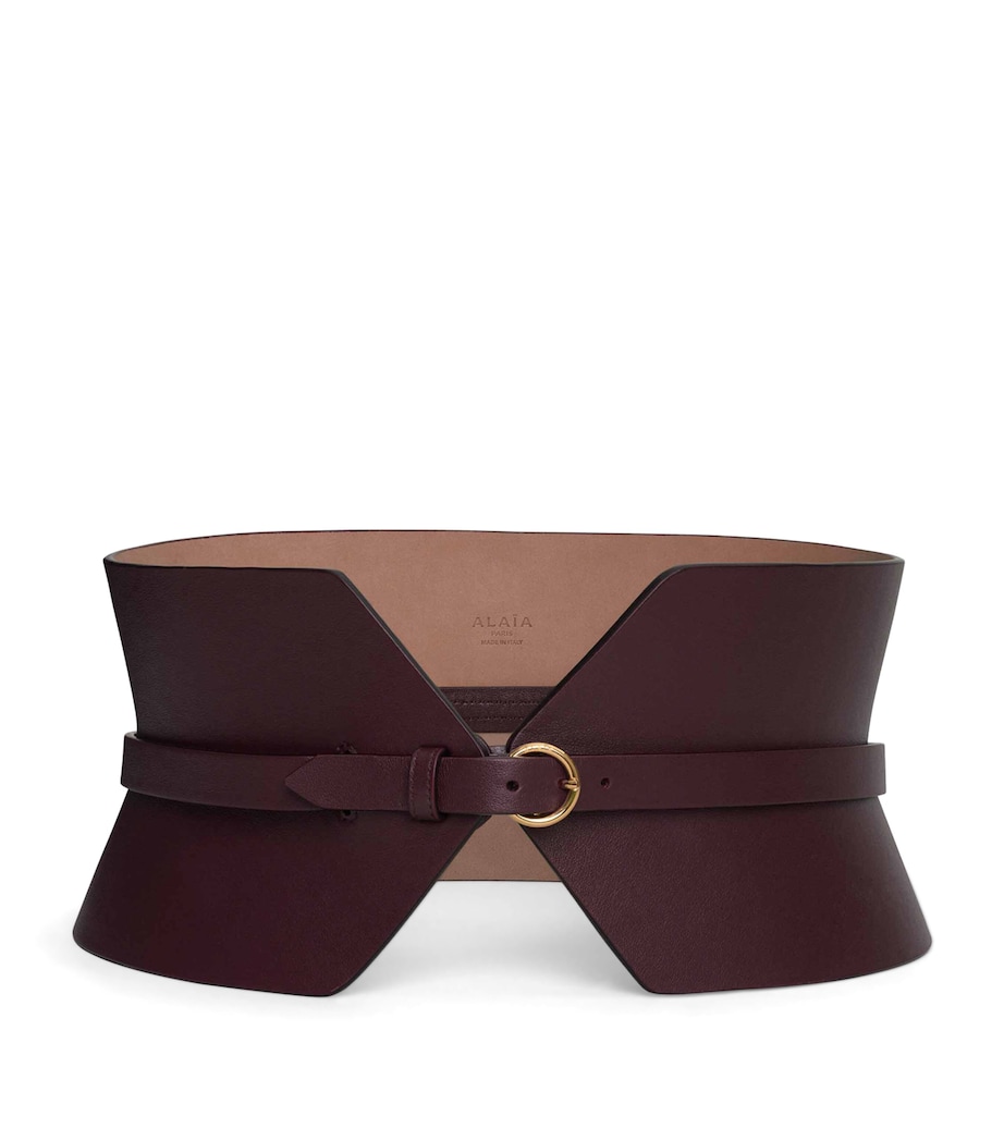 Alaïa Leather Bustier Belt Rouge Grenat Image 1