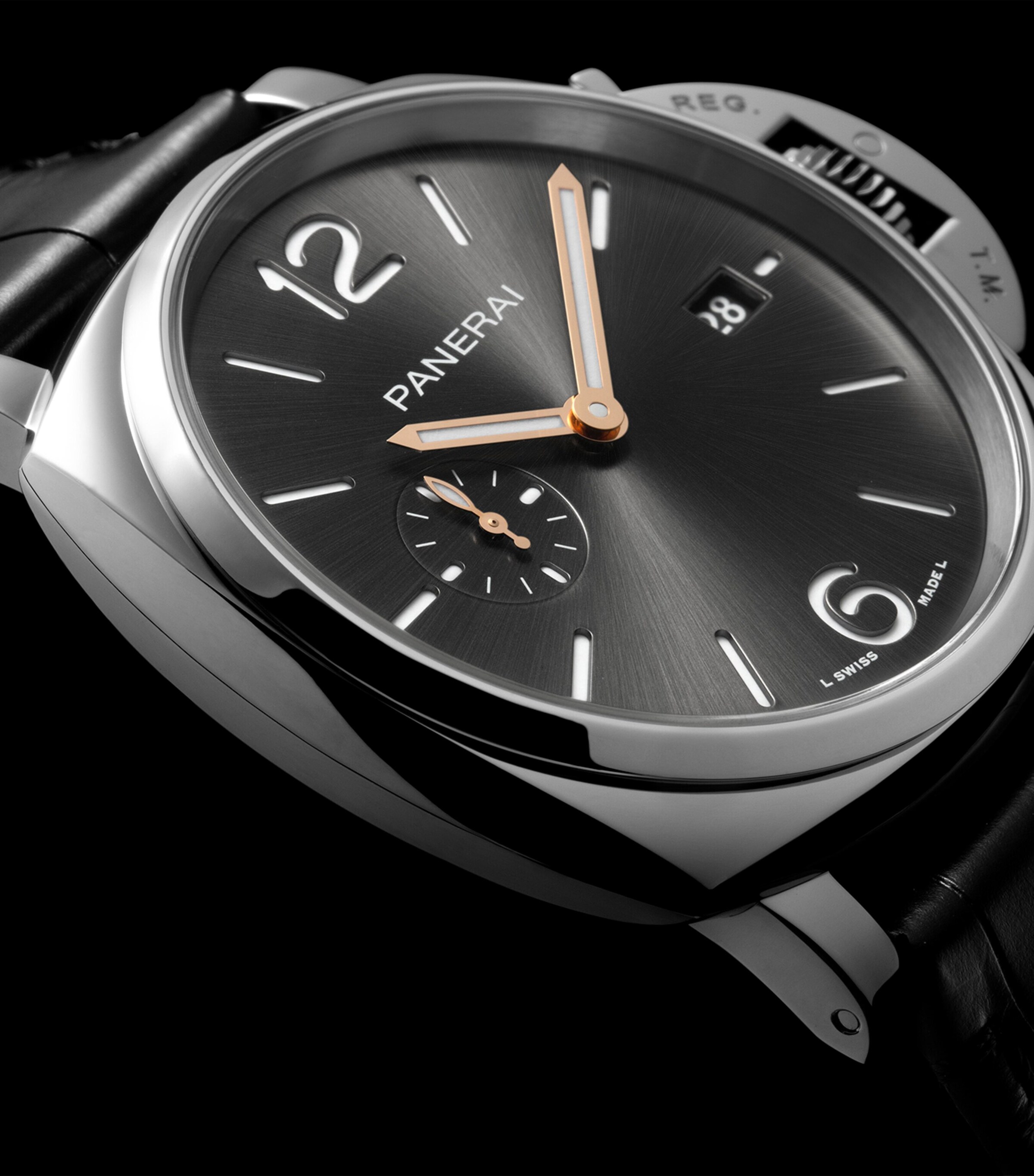 Panerai Stainless Steel Luminor Due Watch 42mm Grey Image 4