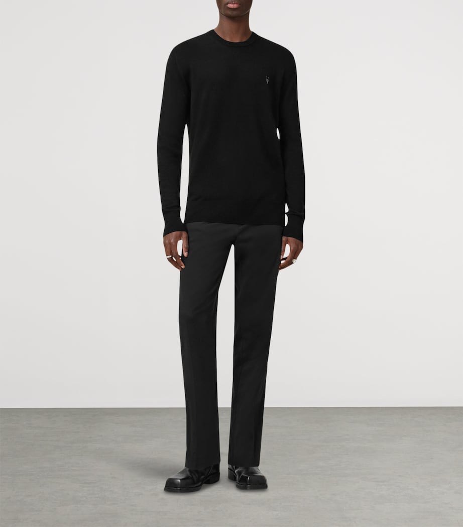 Merino Wool Mode Sweater BLACK Image 2