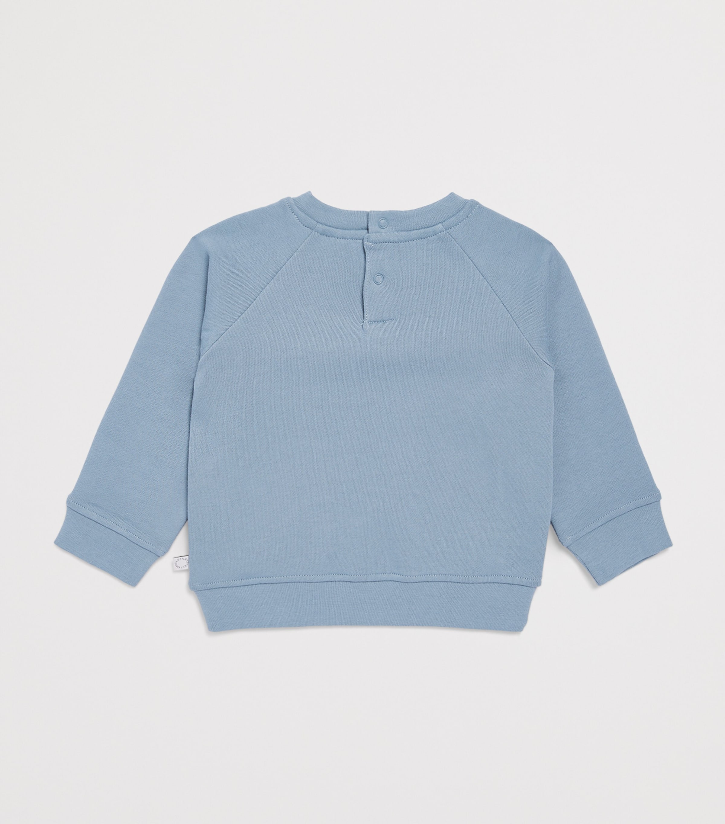 Stella McCartney Kids Cotton Embroidered Sweatshirt (3-36 Months) Air Force Blue Image 2
