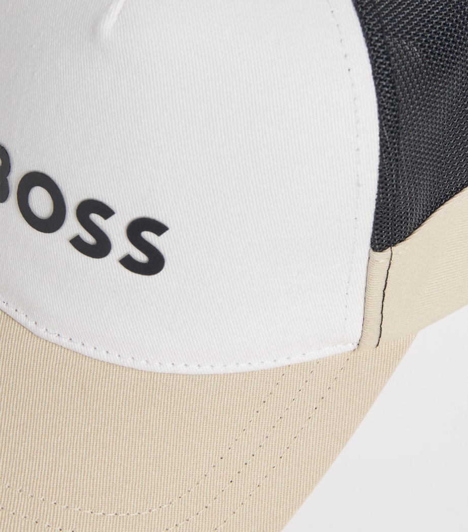 Cotton Logo Baseball Cap 249 STONE Image 4