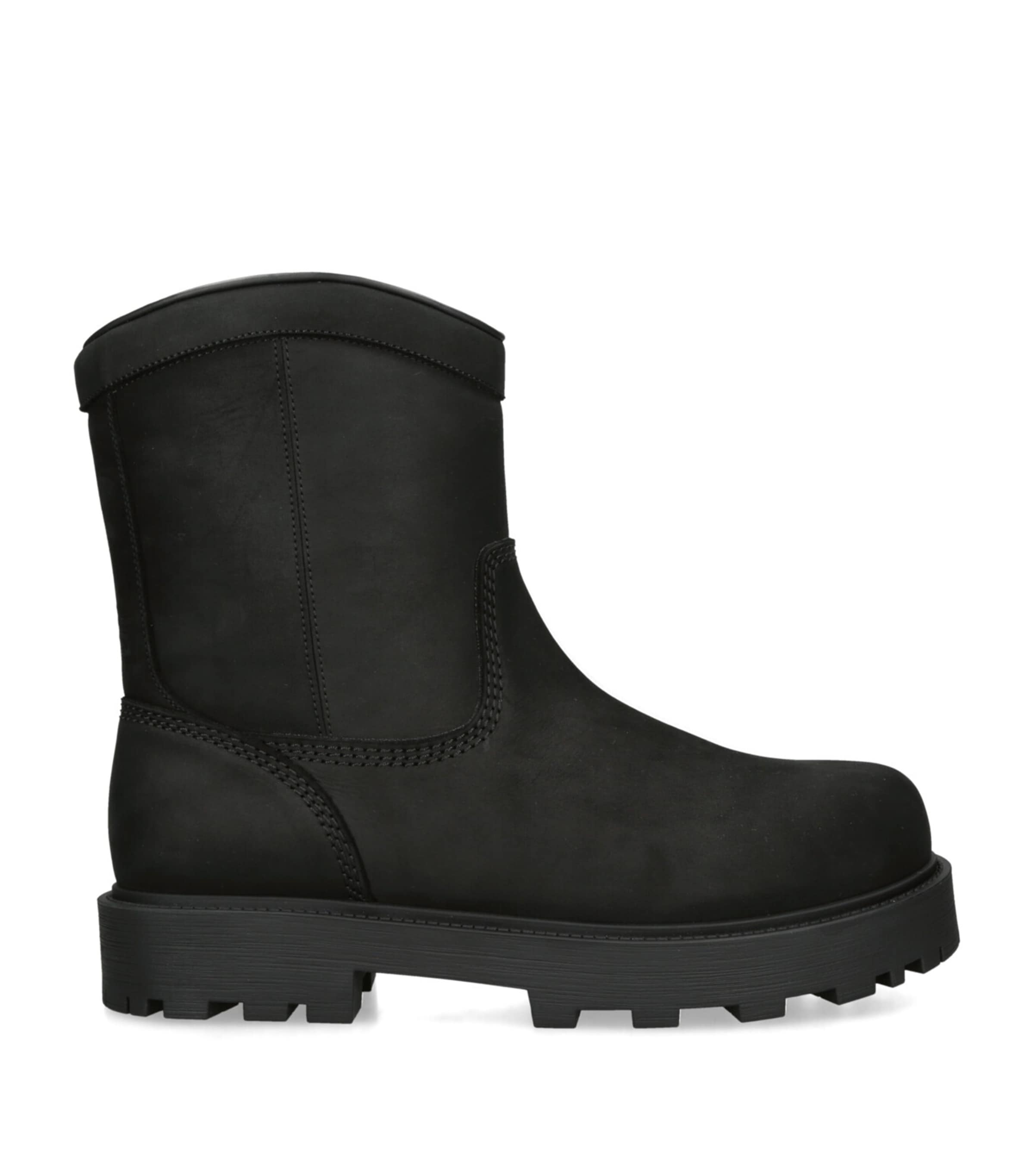 Givenchy Bottines Storm En Nubuck Avec Zip In Black