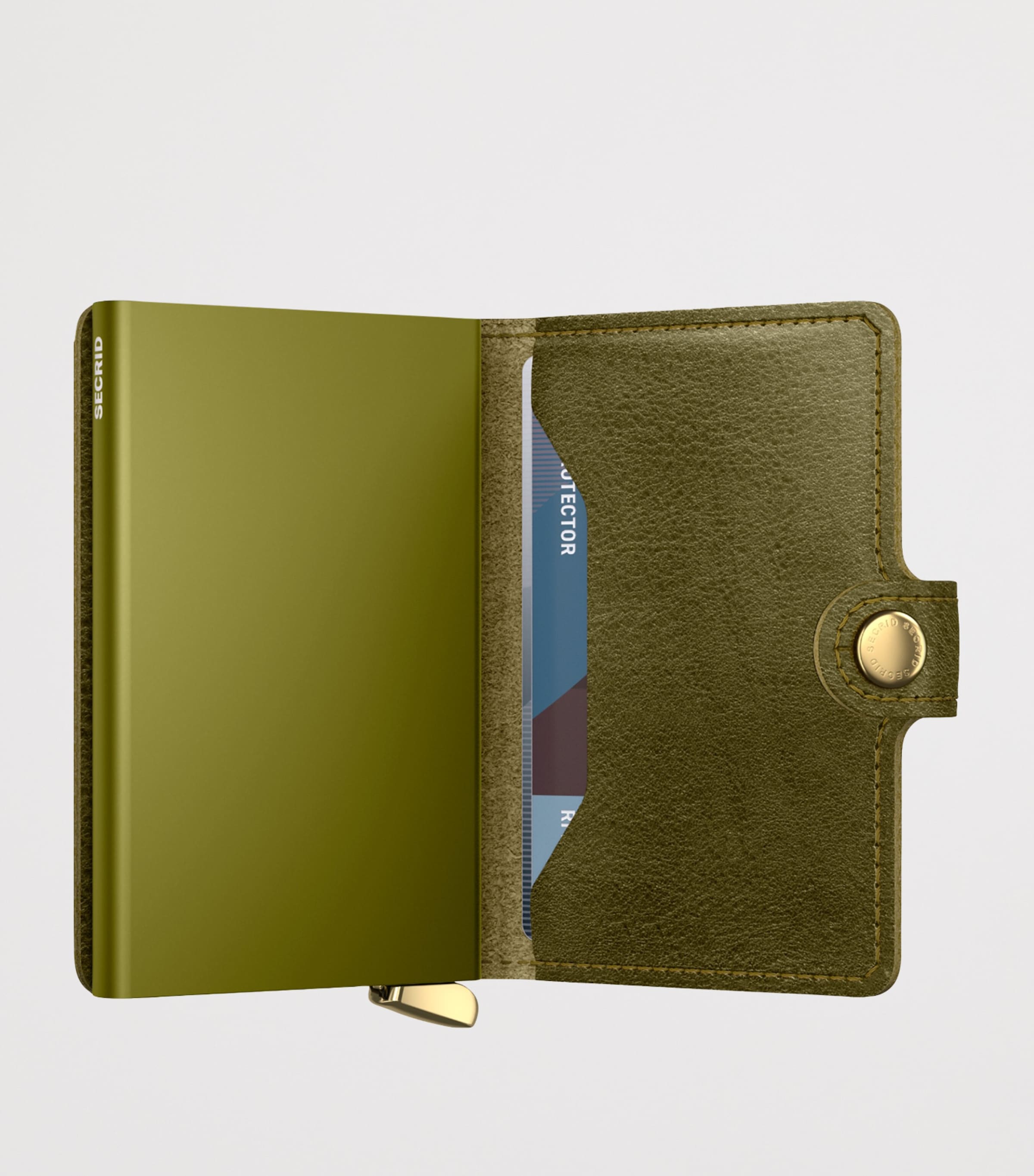 Basco Leather Miniwallet OLIVE Image 2