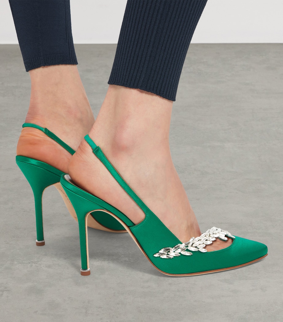 Balenciaga x Manolo Blahnik Embellished Slingback Heels 105 Image 5