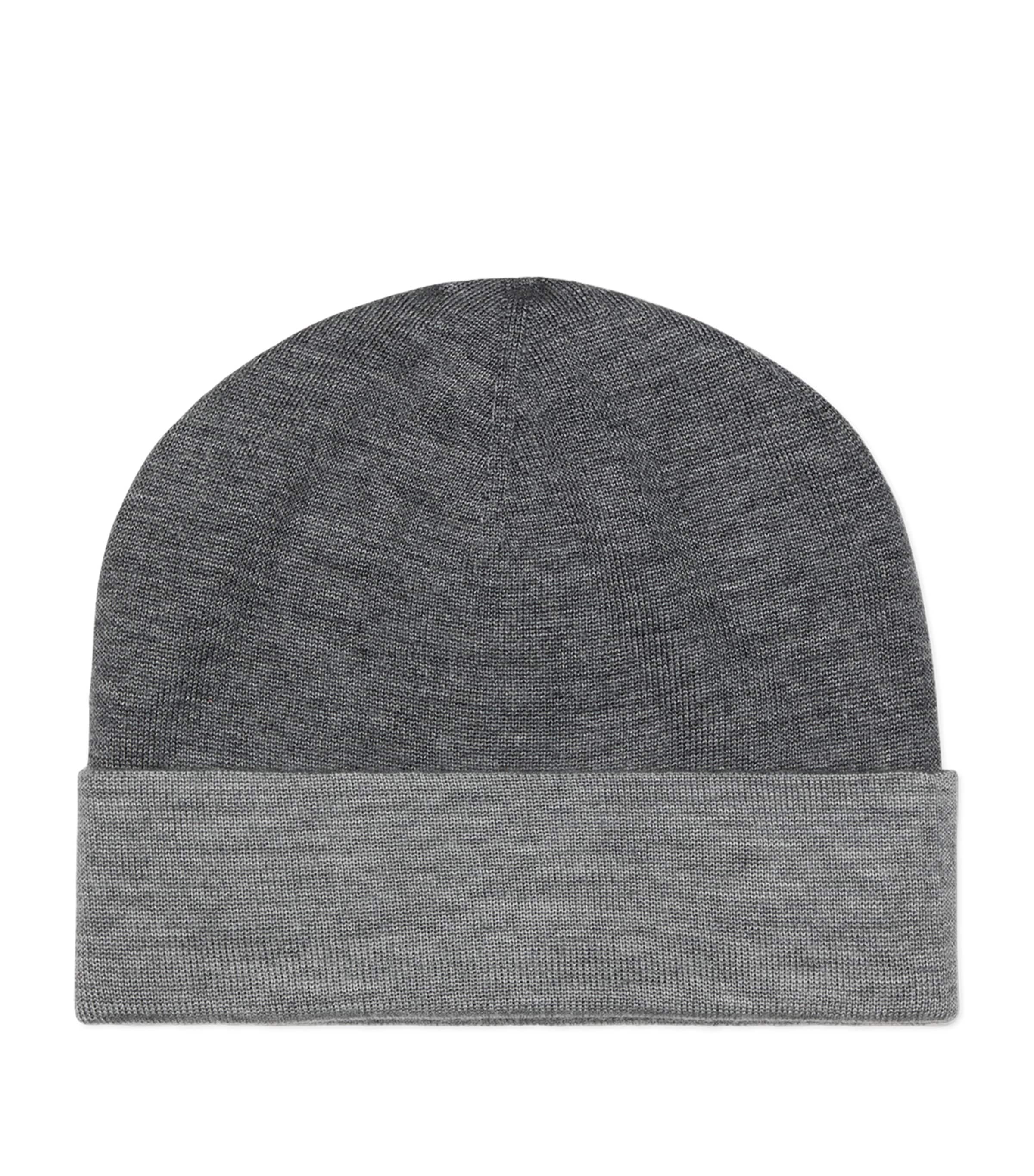 Brunello Cucinelli Cashmere-silk Knitted Beanie In Grey