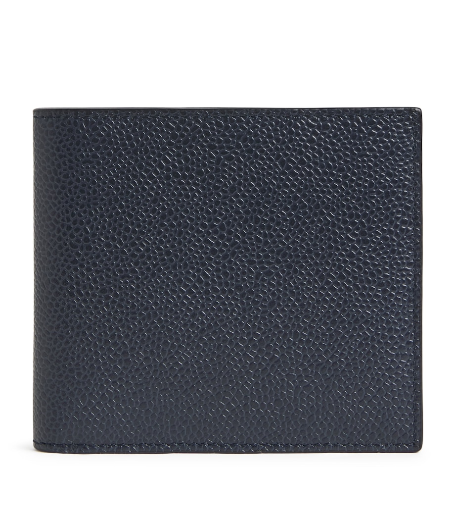 Leather Bifold Wallet NAVY Image 1
