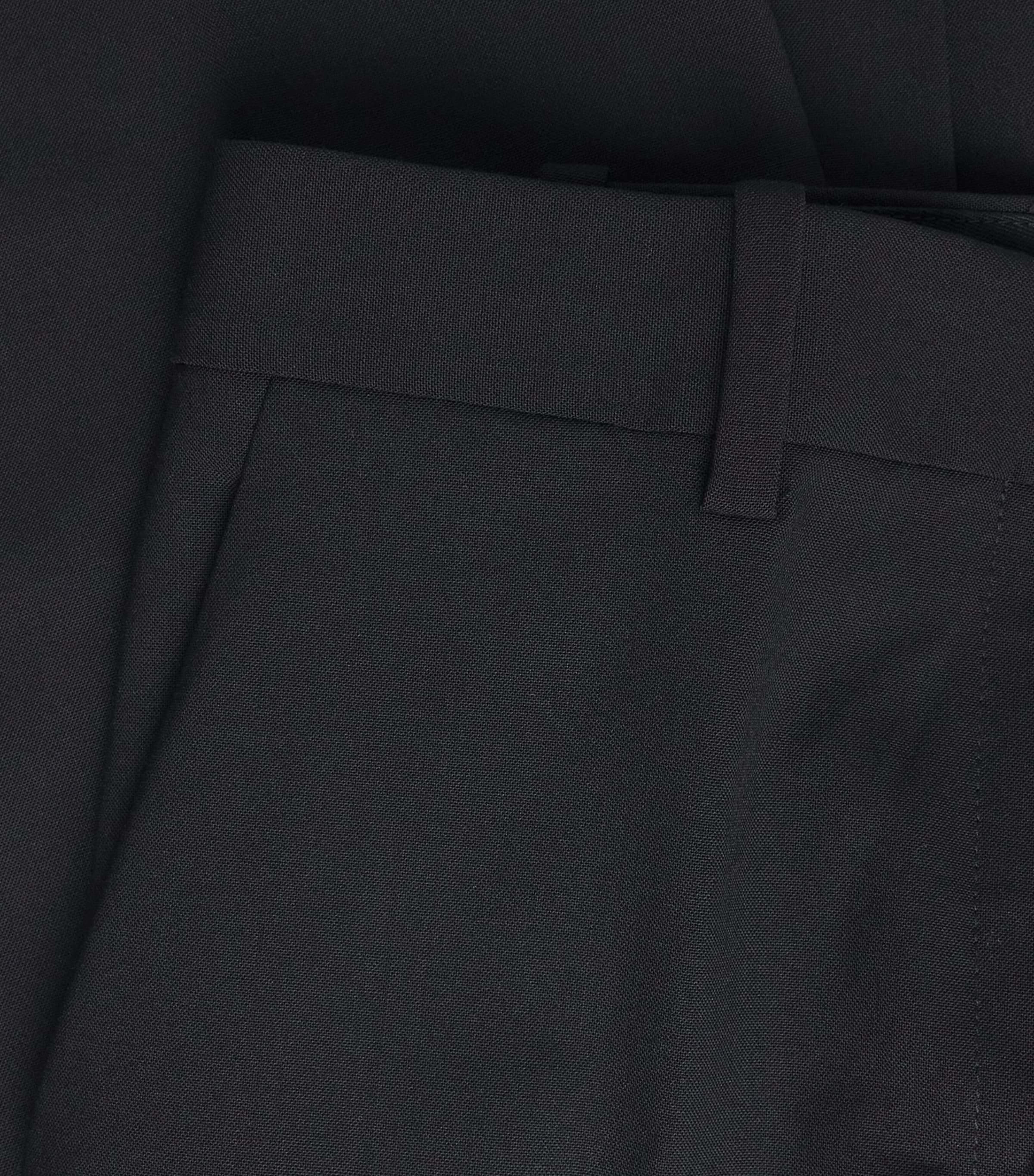 Theory Womens Wool Flared Trousers Black Image 6