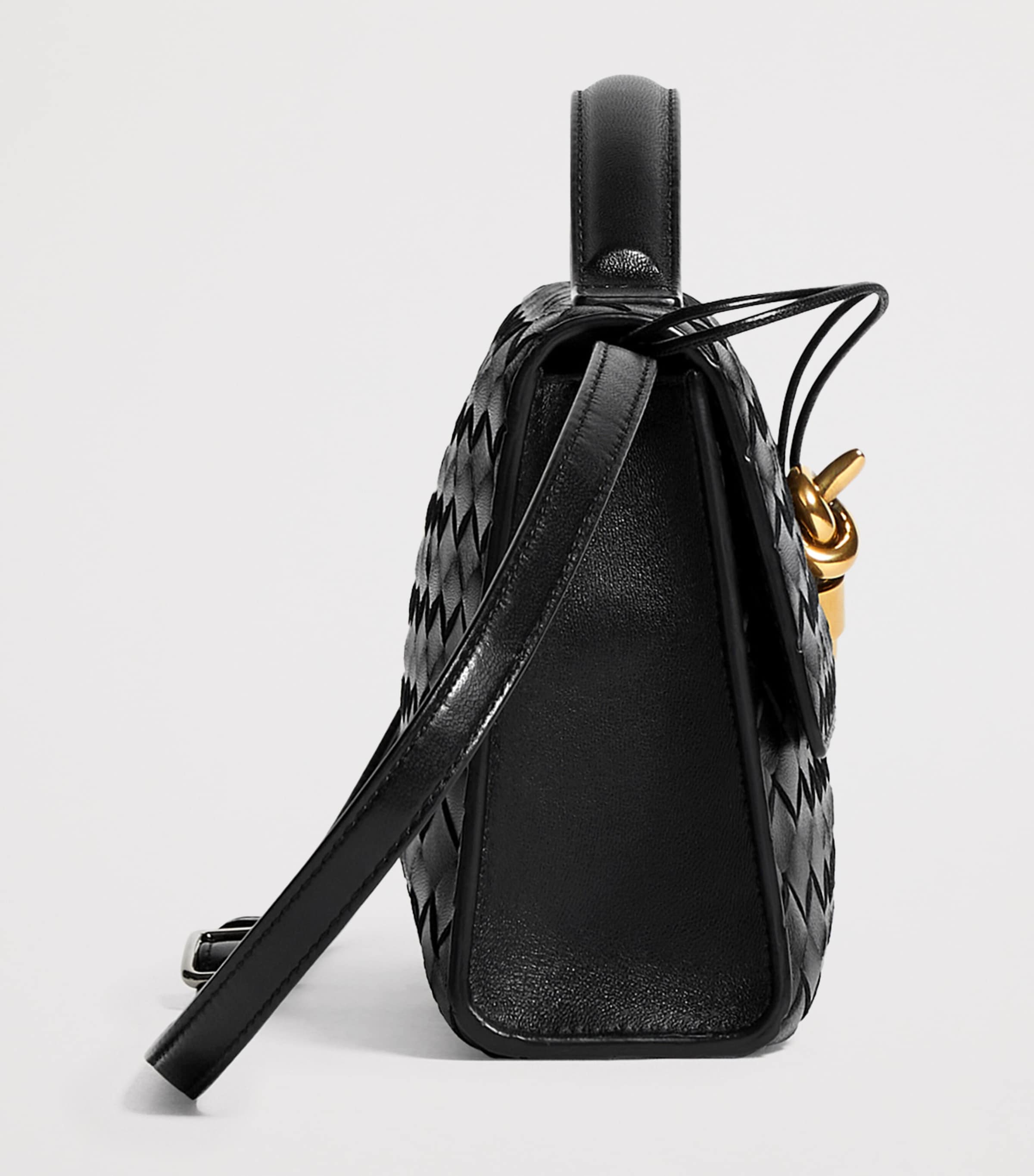 Bottega Veneta Leather Andiamo Top-Handle Bag Image 5