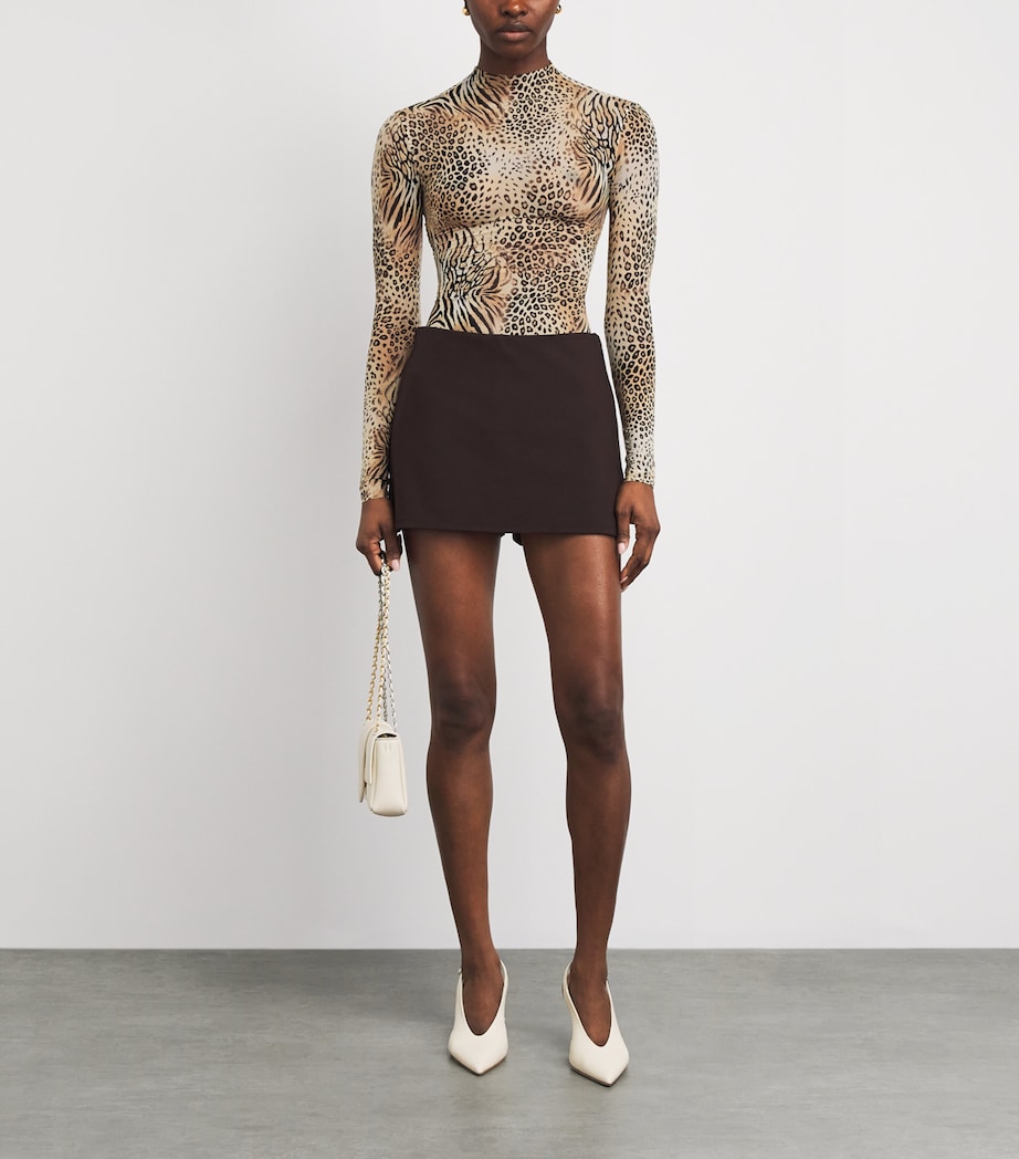 Skims Womens Jersey Mini Skort Espresso Image 2