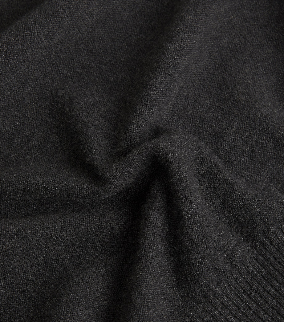 Cashmere 4-Bar Rollneck Sweater DARK GREY Image 5