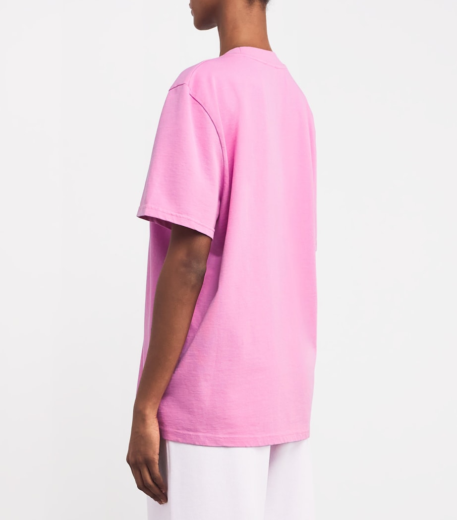 Adanola Womens Organic Cotton Lovers Club T-Shirt Candy Pink Image 4