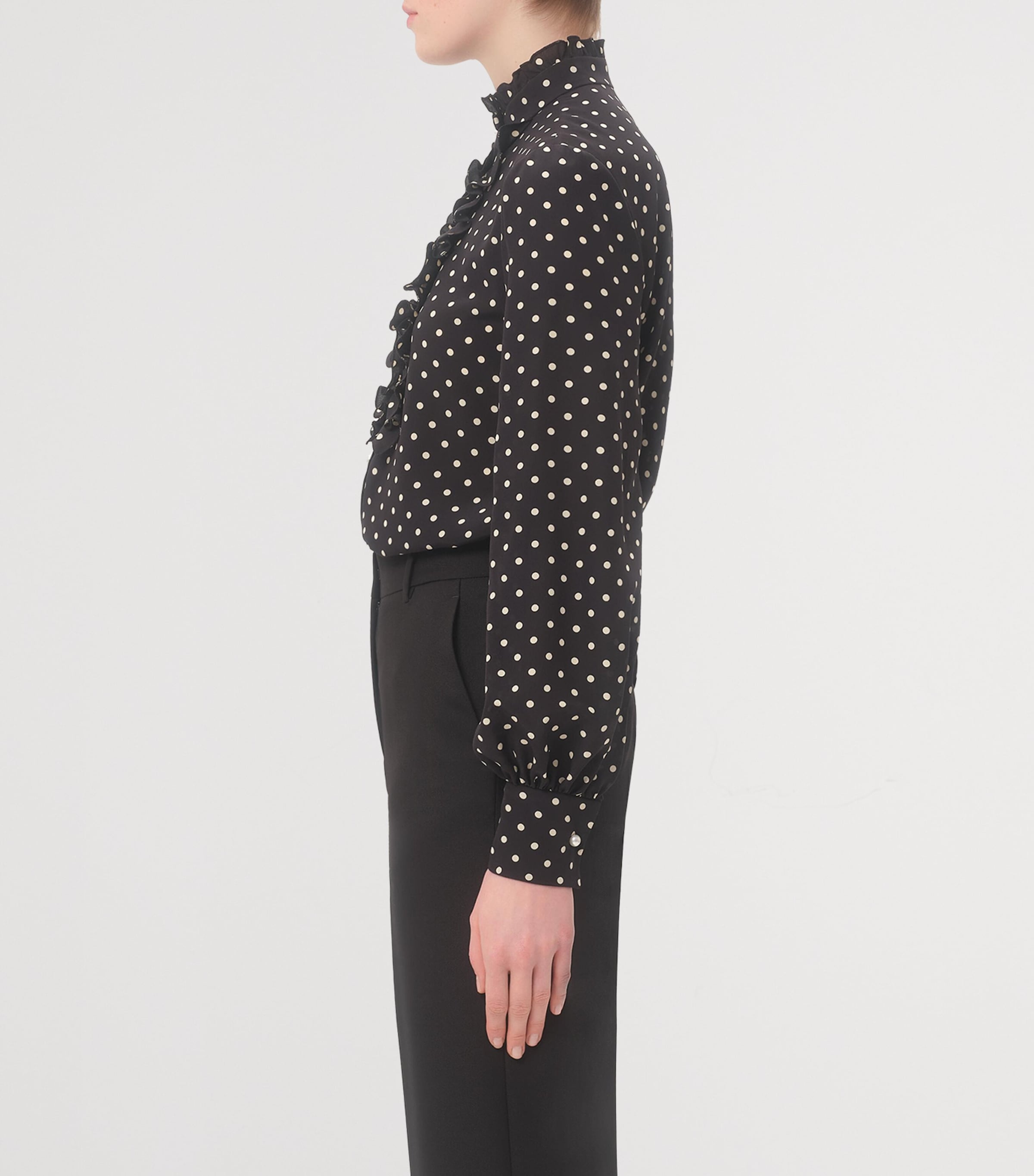 Silk Polka-Dot Blouse TB1 Image 4