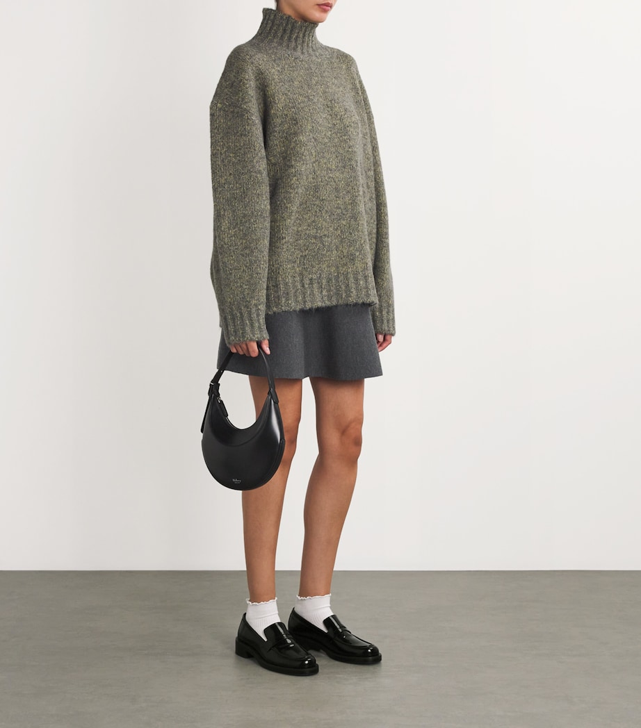 Leather Palmer Bold Loafers BLACK Image 5