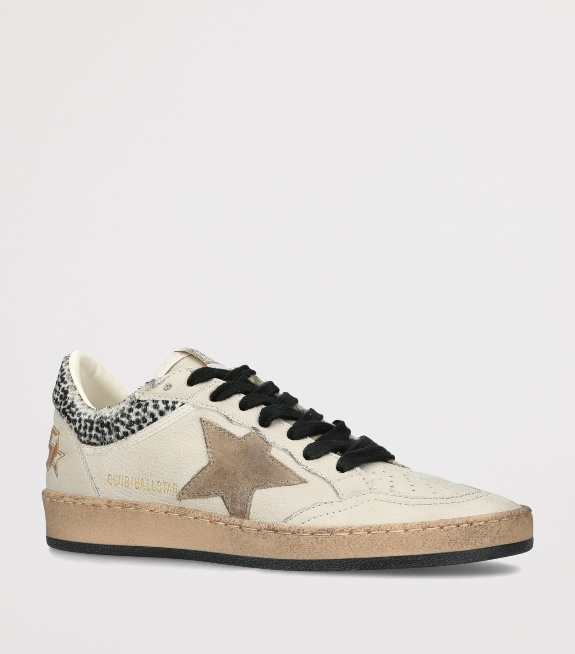 Golden Goose Leather Ball Star Sneakers Cream Comb Image 3