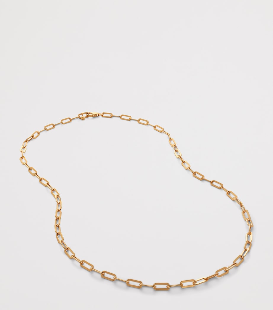 Gold Vermeil Paperclip Chain Necklace 18K GOLD VERMEIL Image 2