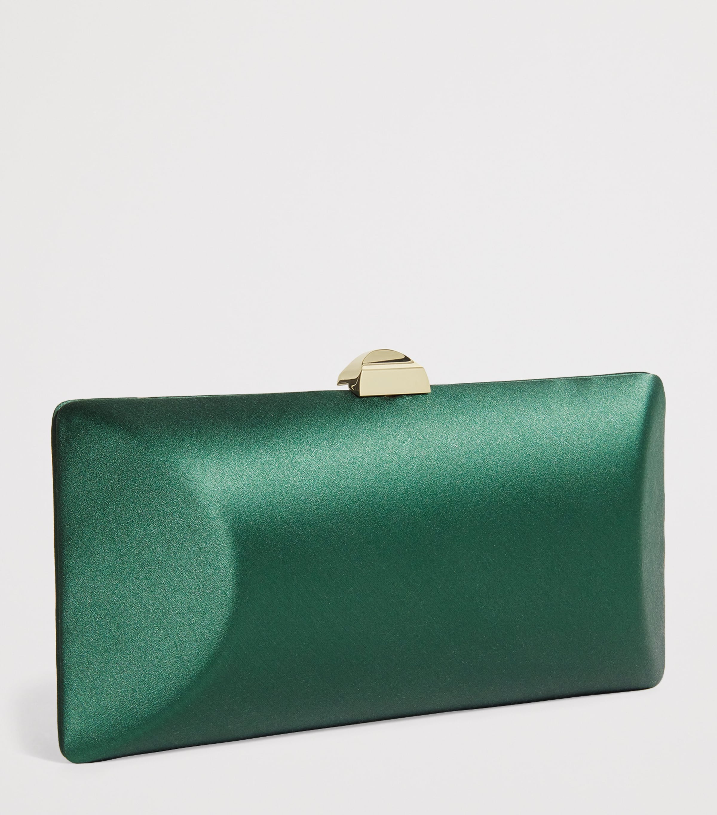 Silk Satin Clutch Bag 0455 SAGE GREEN Image 3