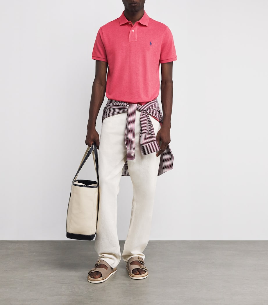 Cotton Polo Shirt RED Image 2