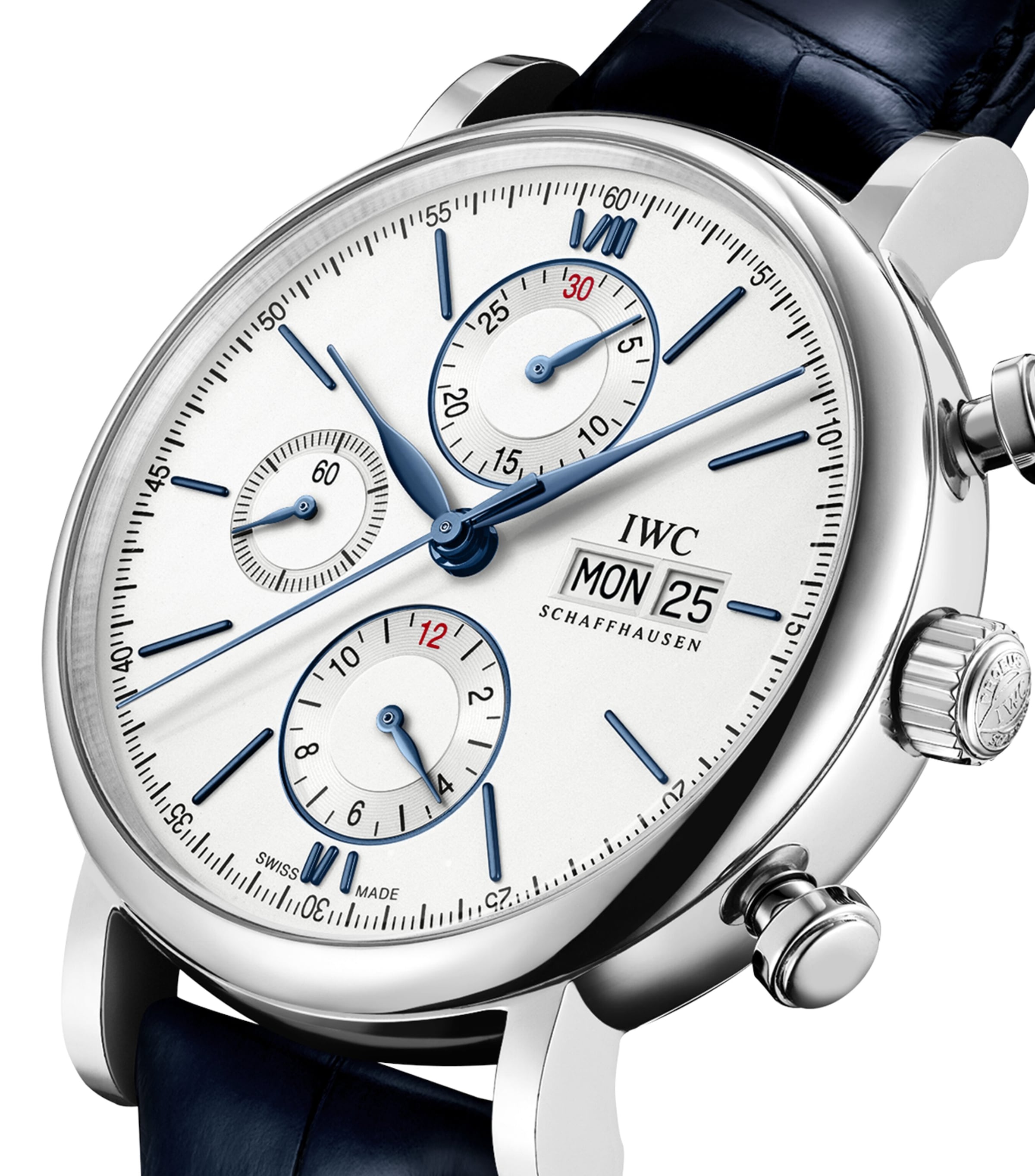 Stainless Steel Portofino Chronograph Watch 42mm SILVER Image 5