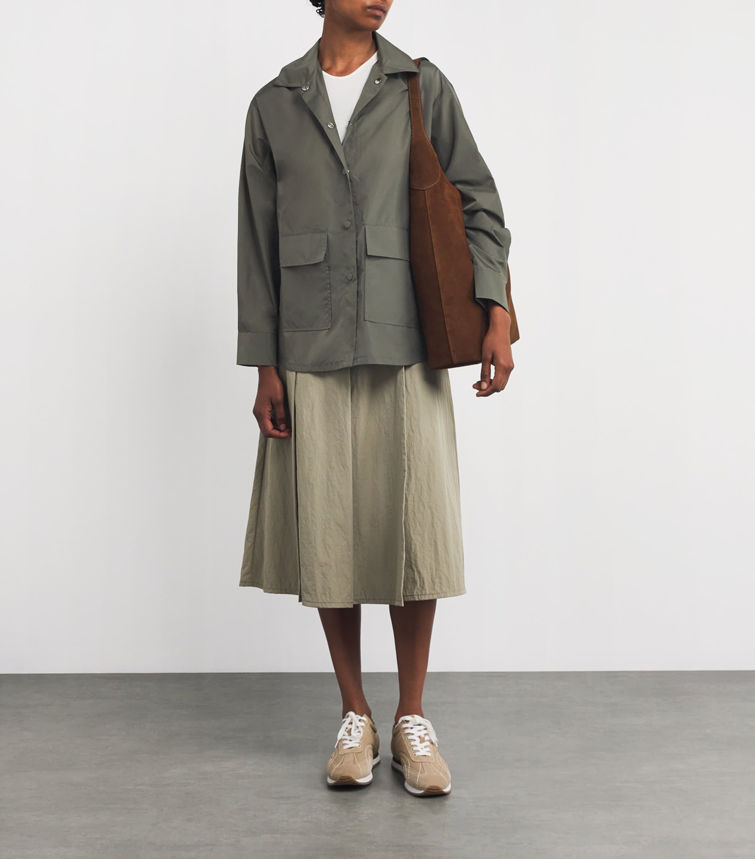 Nylon Overshirt KAKI Image 2