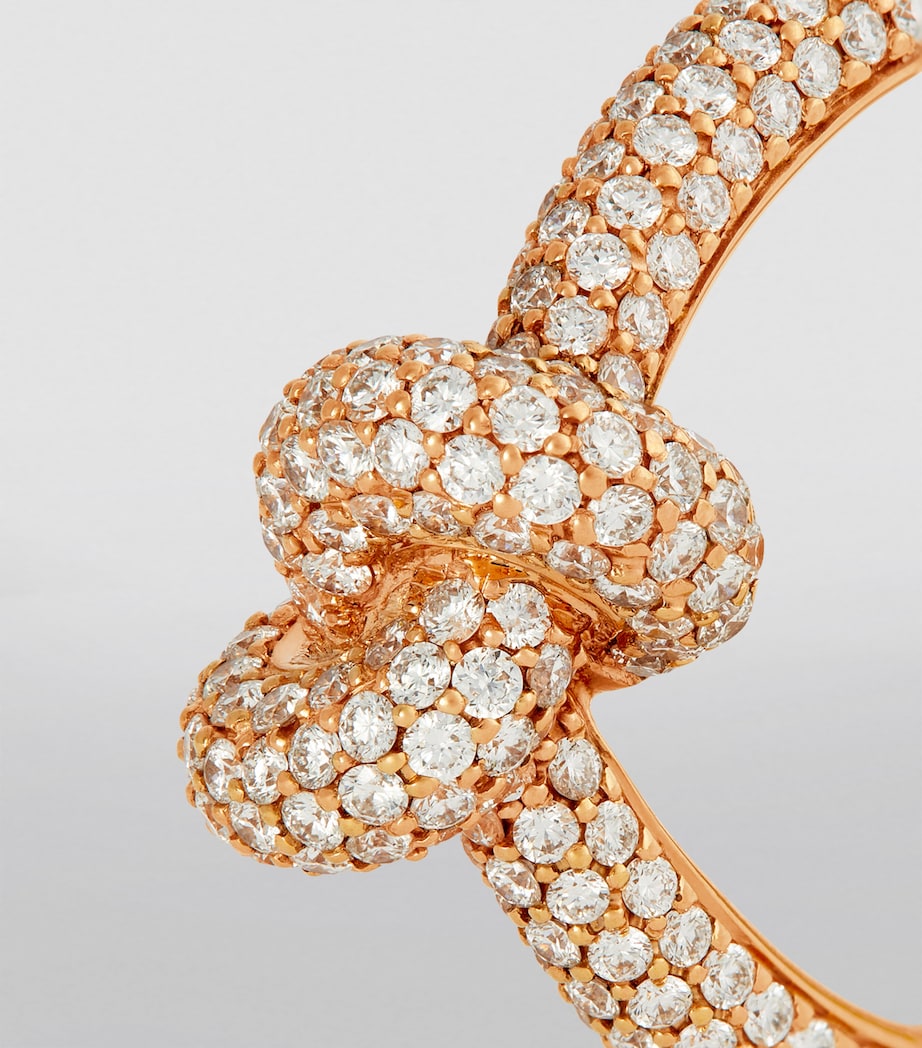 Rose Gold and Diamond Absolutely Tight Knot Ring (Size 55) ROSE GOLD Image 6