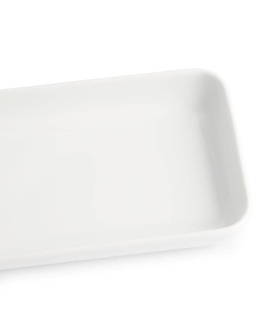 White Fluted Dish (36cm x 12.5cm) WHITE Image 4