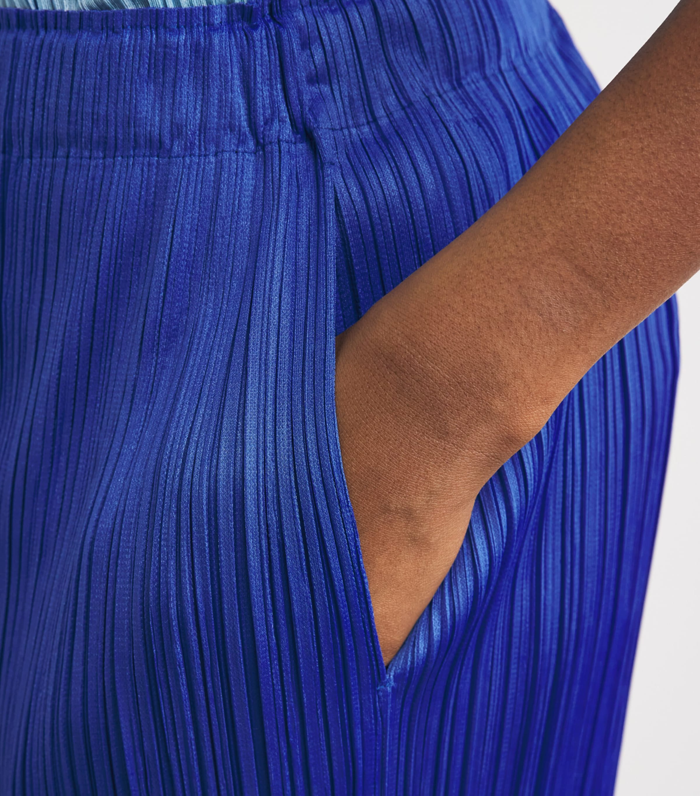 Pleats Please Issey Miyake Womens Monthly Colors May Trousers Blue Image 3