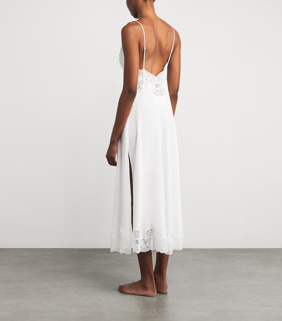 Rosette-Embellished Alba Nightdress OFF WHITE Image 3